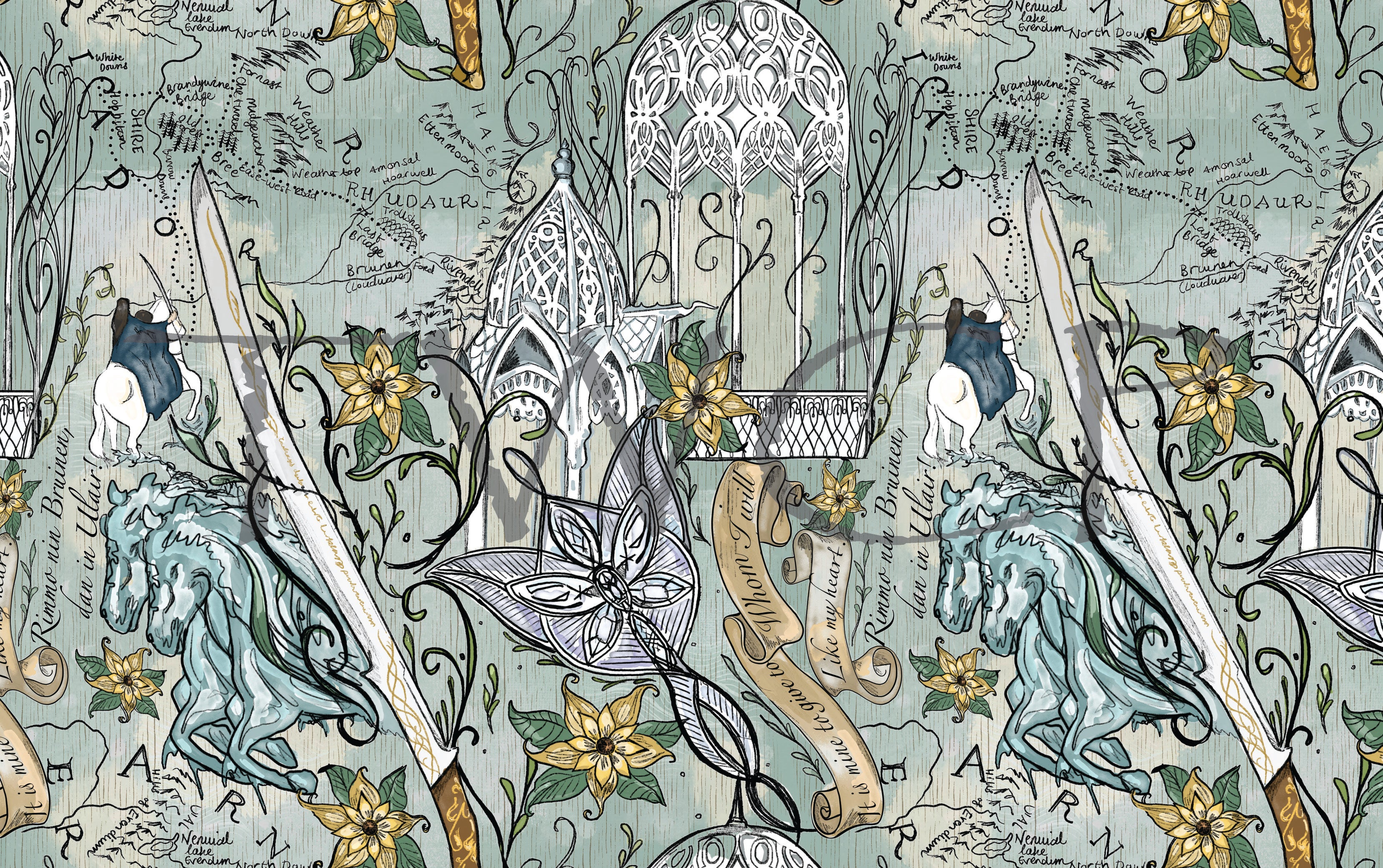 Inspired Design Illustrations - LOTR 26