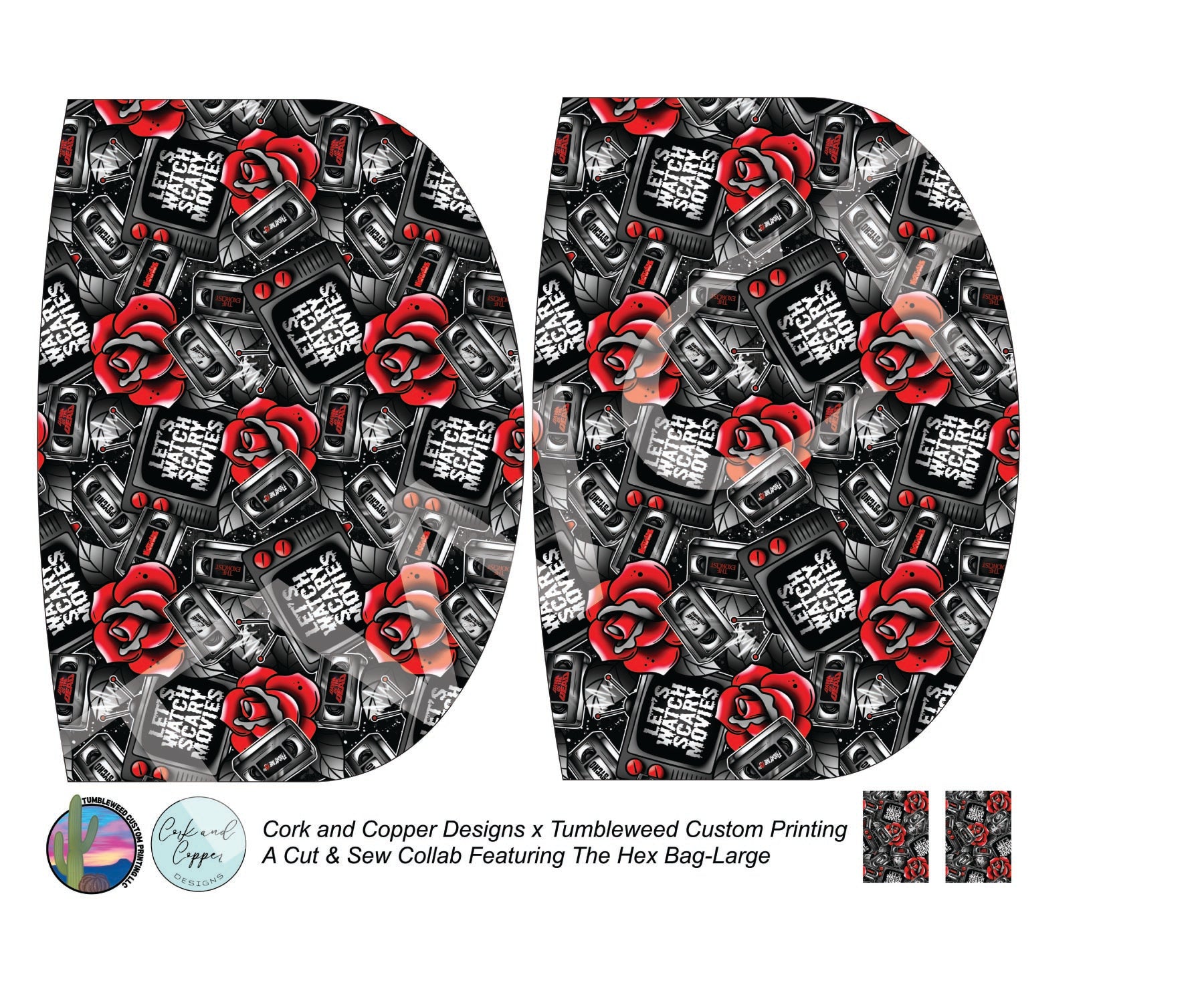 Cork & Copper Designs - The Hex Bag - Let's Watch Scary Movies