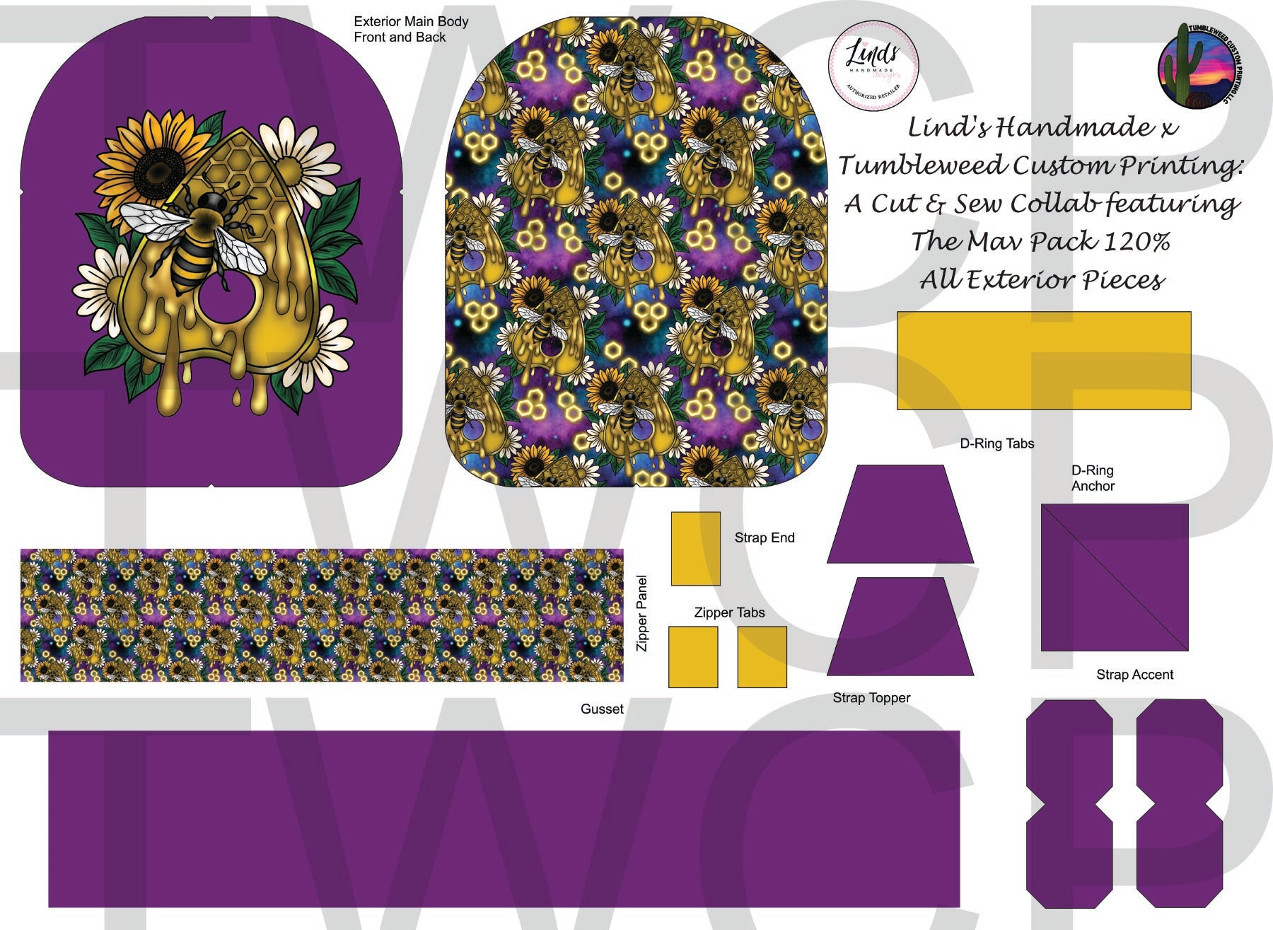 Lind's Handmade - Mav Pack 120% - Bees & Planchettes