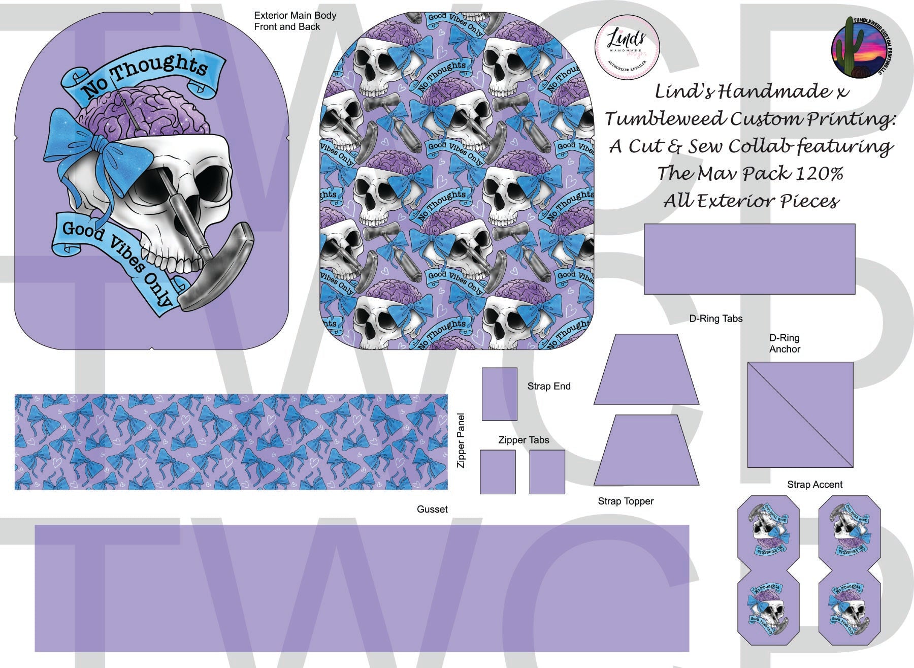 Lind's Handmade - Mav Pack 120% - Good Vibes Light Blue