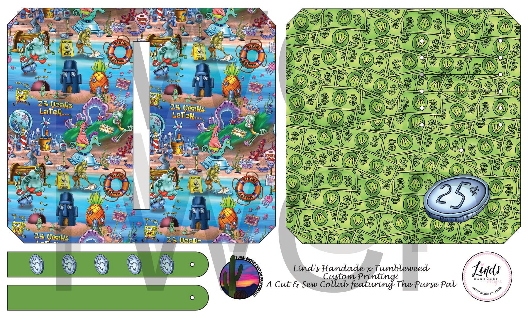 Lind's Handmade - Purse Pal - Money Money Money