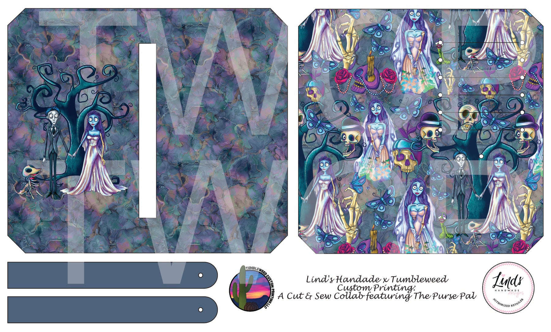 Lind's Handmade - Purse Pal - Undead Wedding