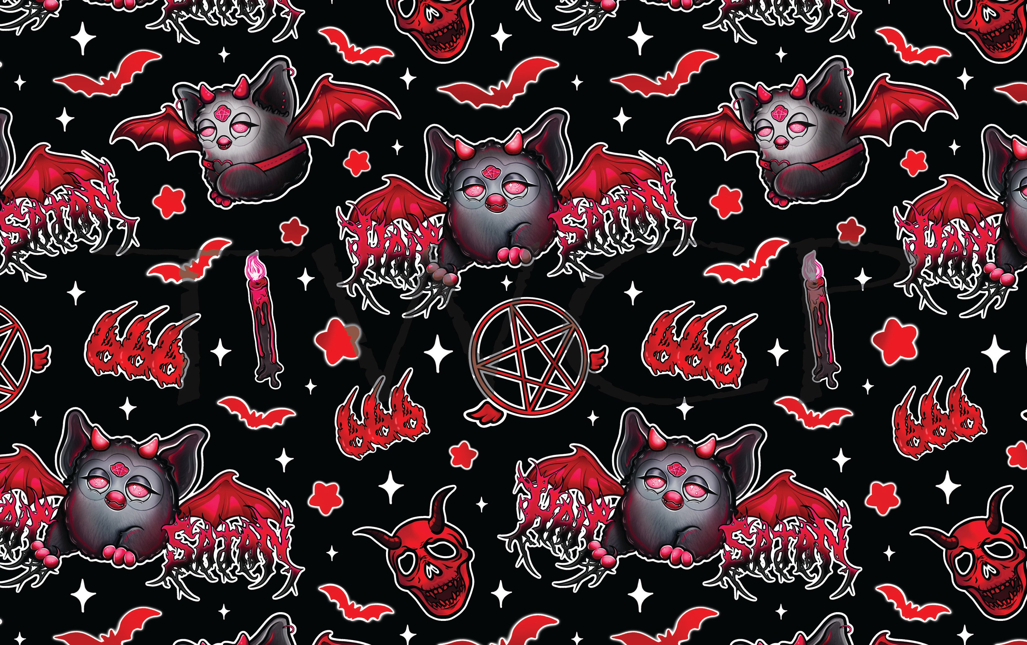 Love, Kyr - Demonic Furbat Red with Glow