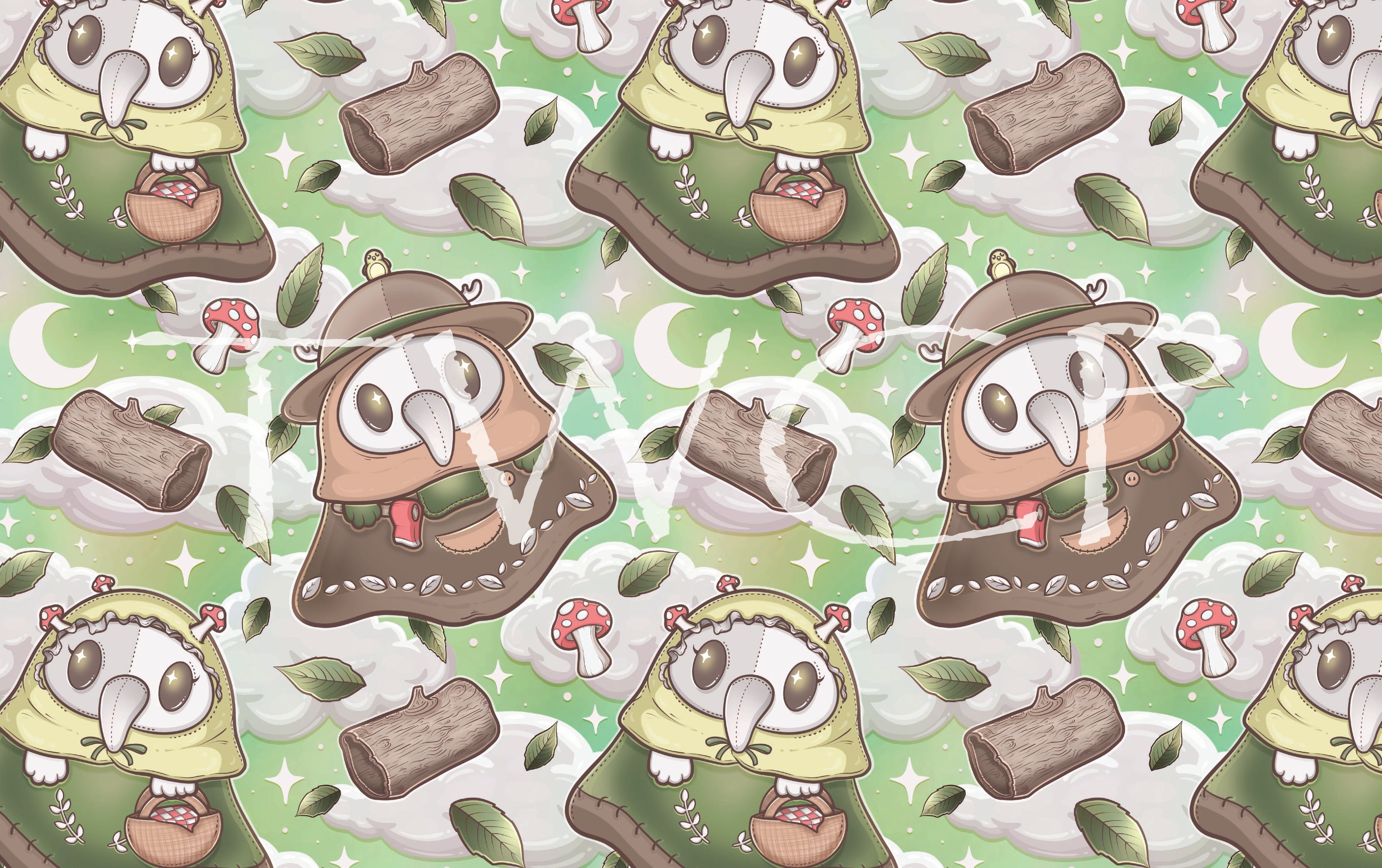 Love, Kyr - Plague Dr Cottagecore V2