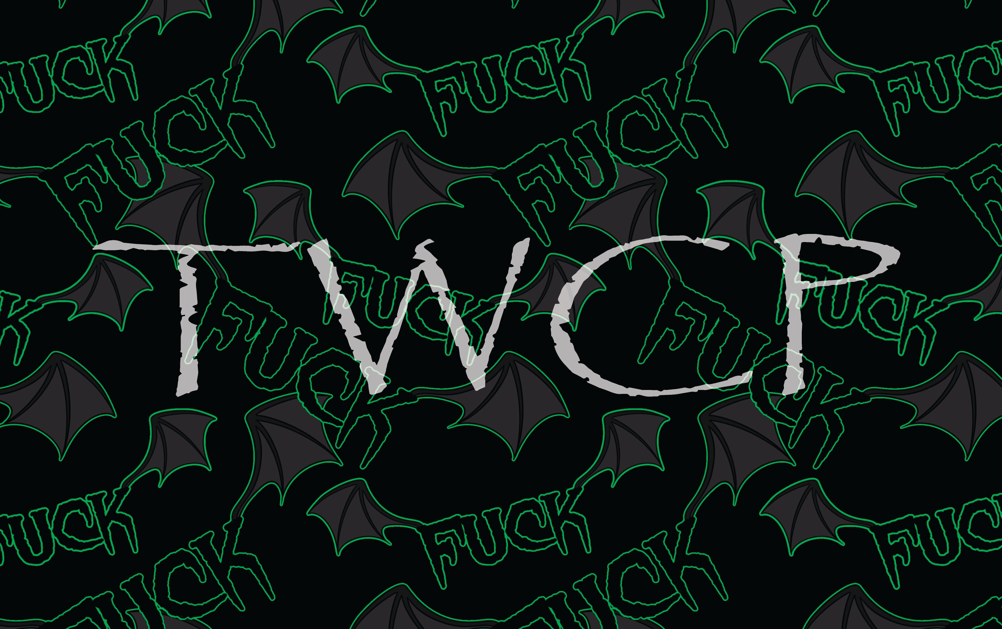 Malevolent Designs - Flying F*ck Green and Black