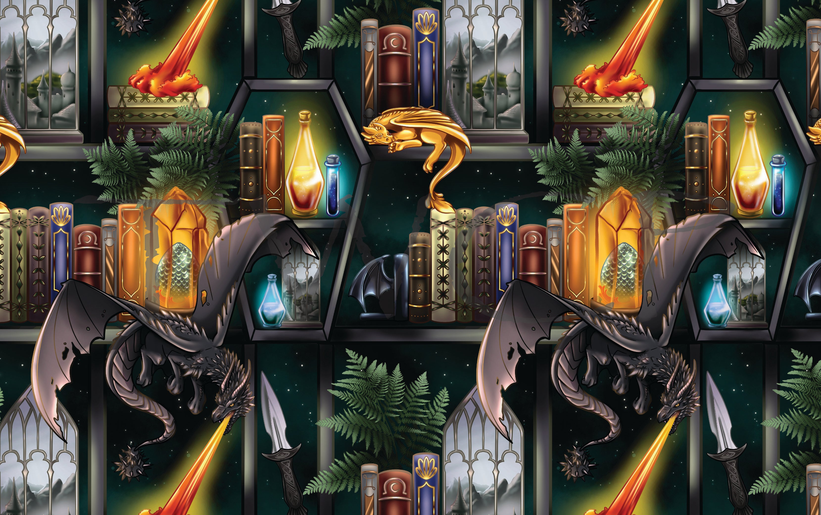 Pawsitive Paints - Bookish Dragon V1
