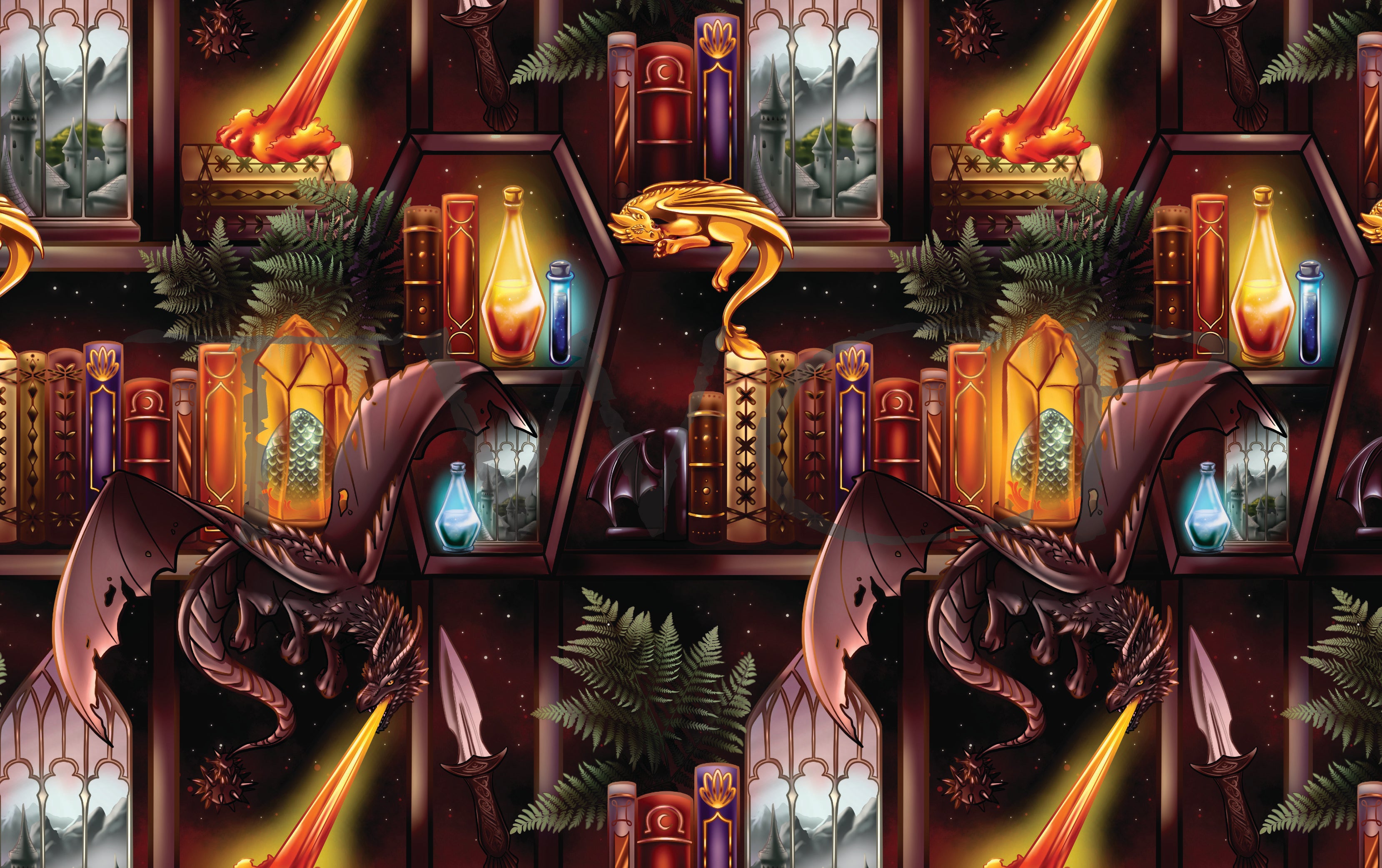 Pawsitive Paints - Bookish Dragon V2