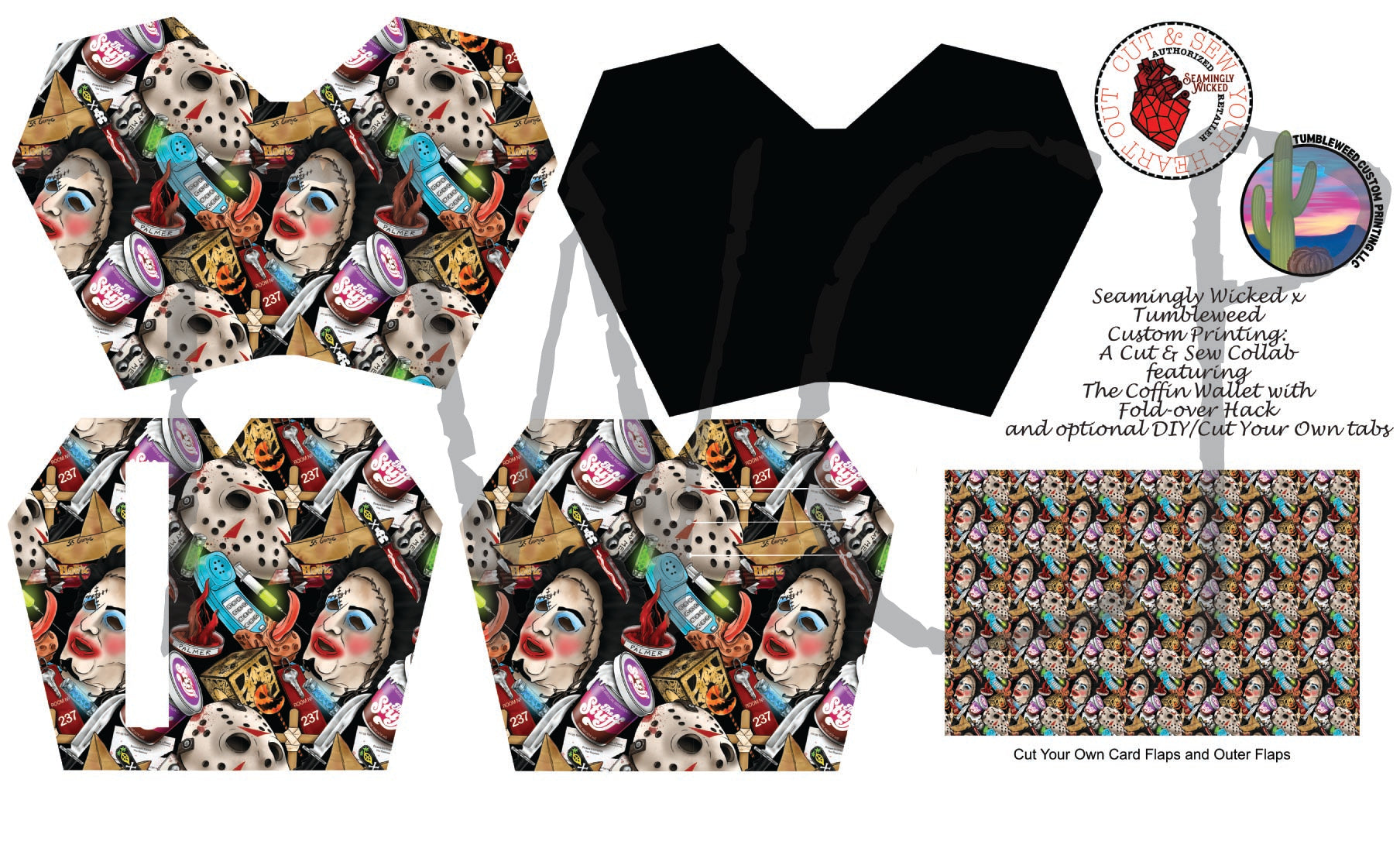 Seamingly Wicked - Claudia Bifold Wallet - Horrorbilia 2.0