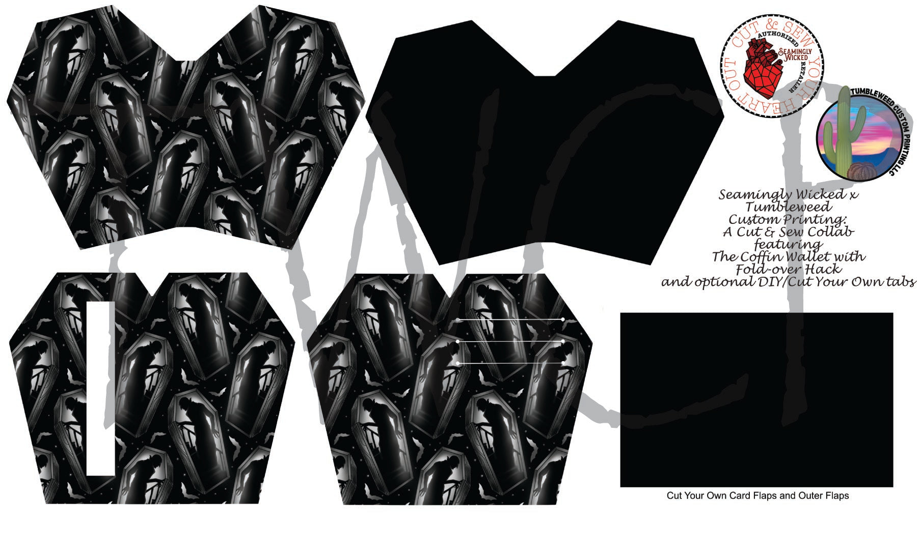 Seamingly Wicked - Claudia Bifold Wallet - Nosferatu