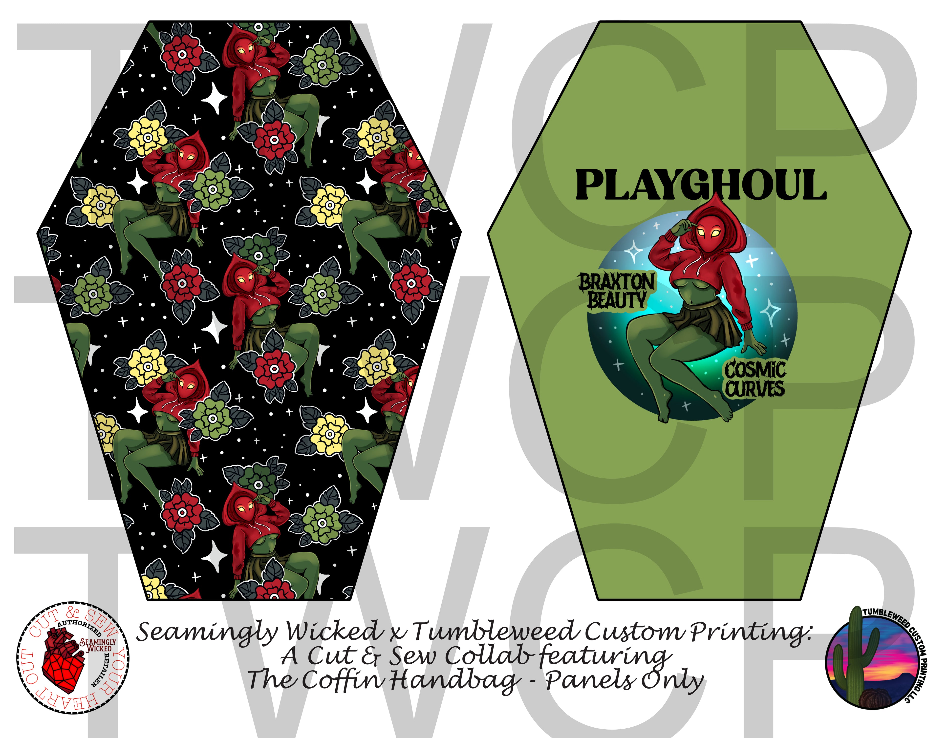 Seamingly Wicked - Coffin Handbag - Playghoul Alien