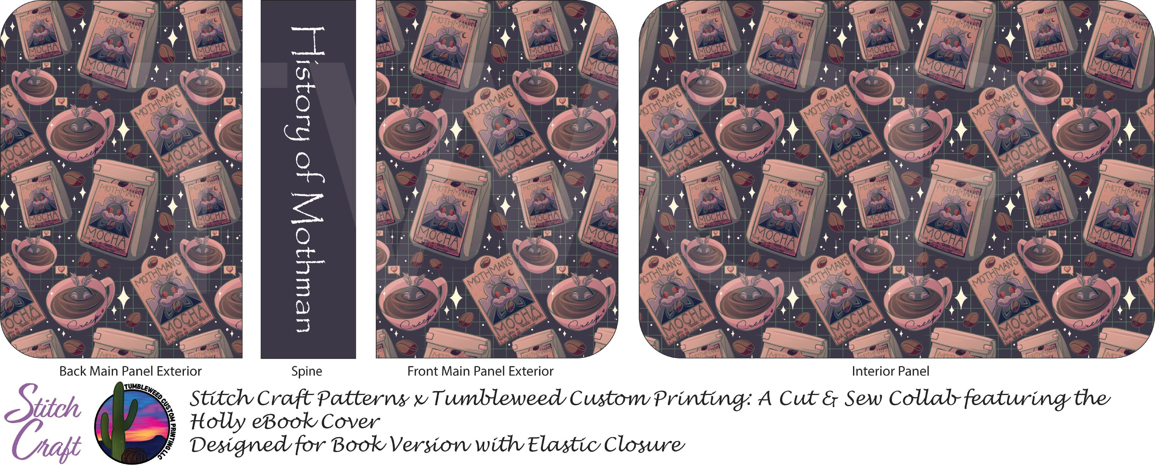 Stitch Craft Patterns - Holly eBook Cover - Mothman (Book Cover Version)