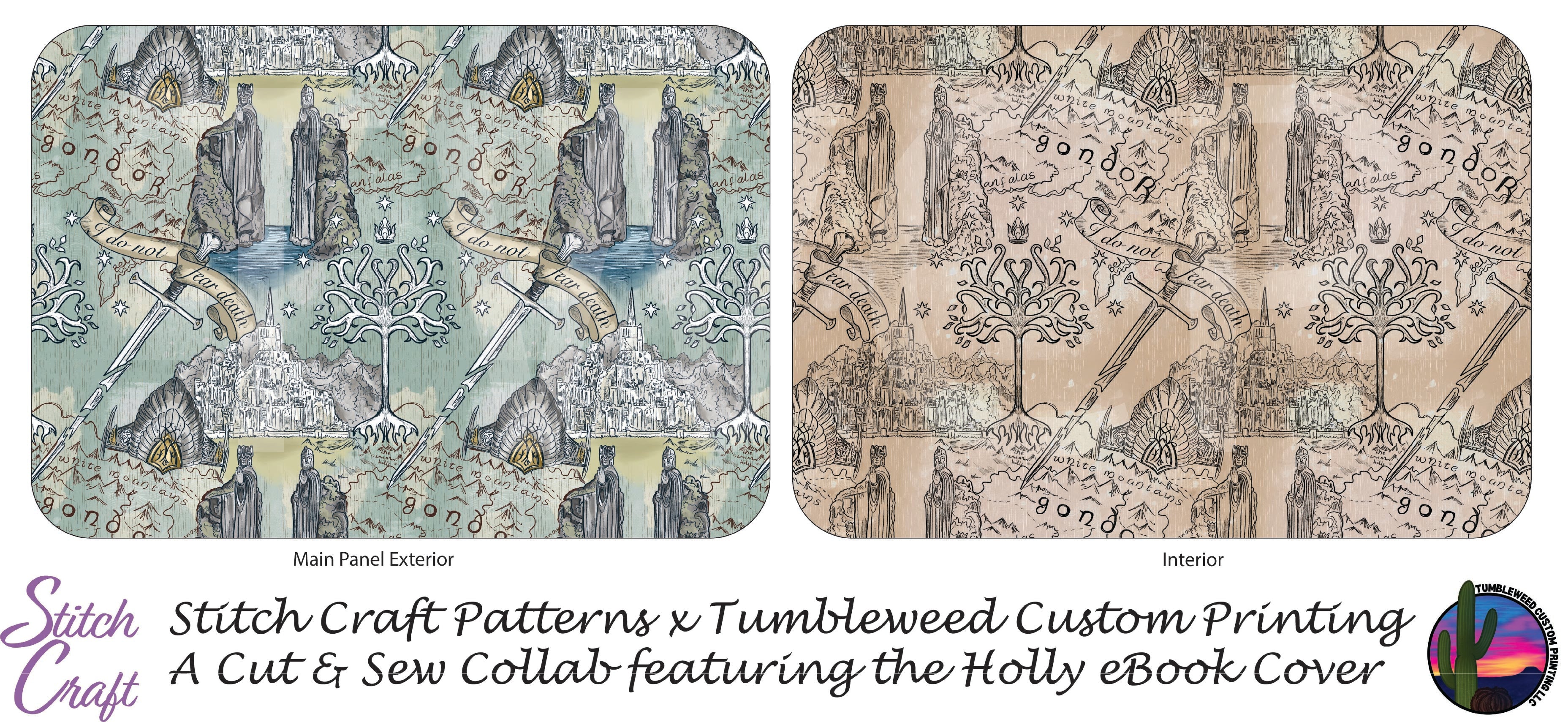 Stitch Craft Patterns - Holly eBook Cover - Light Realm (Panel Cover Version)