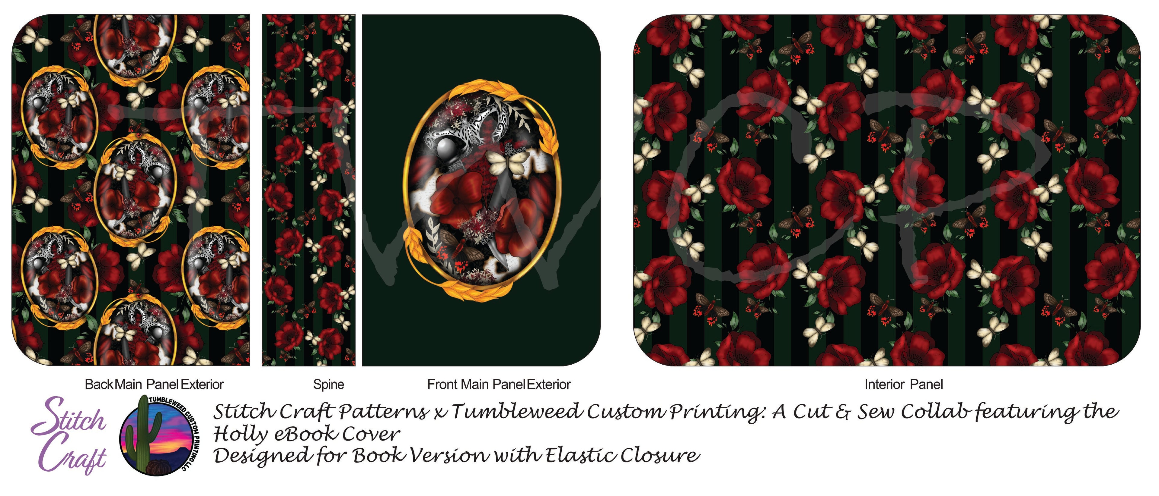 Stitch Craft Patterns - Holly eBook Cover - Oddity Frame (Book Cover Version)