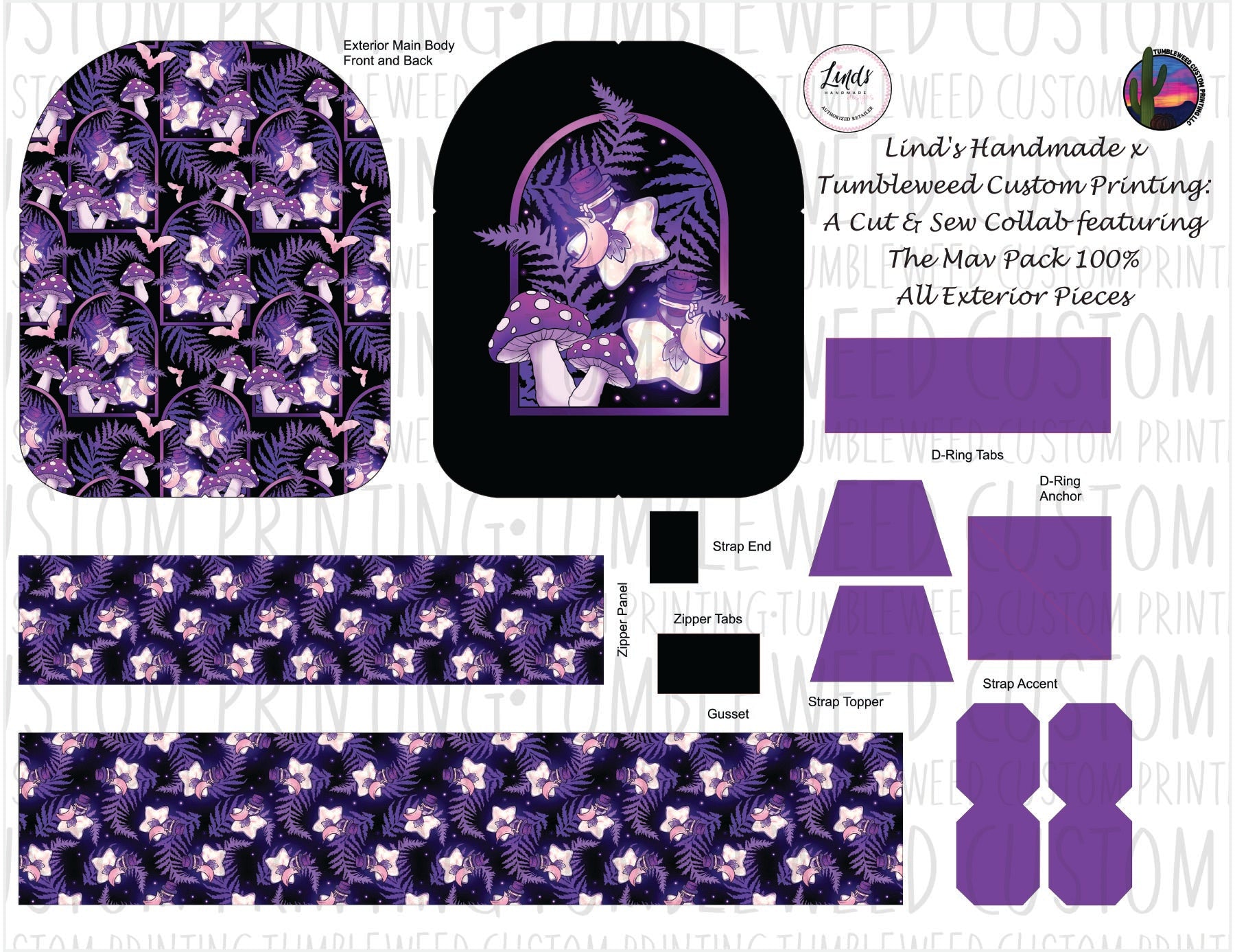Lind's Handmade - Mav Pack 120% - Whimsy Grove Twilight 1
