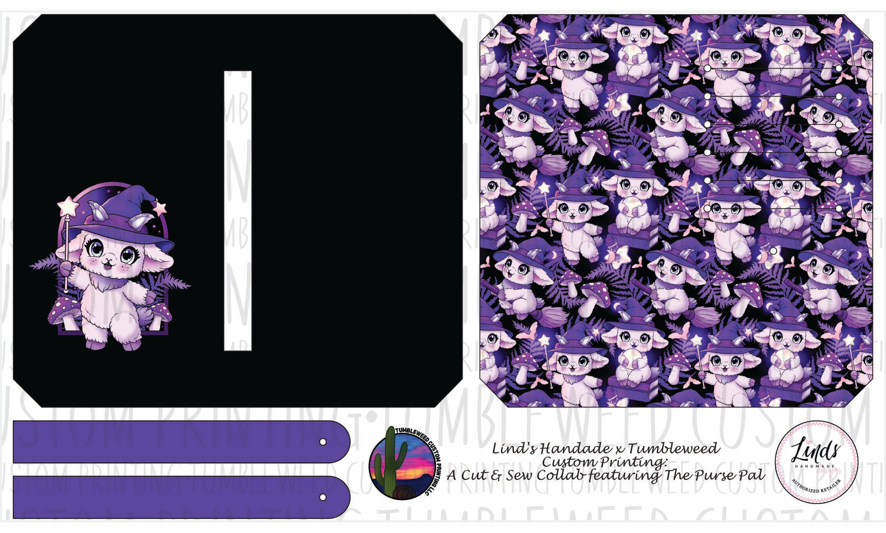 Lind's Handmade - Purse Pal - Whimsy Grove Twilight 2
