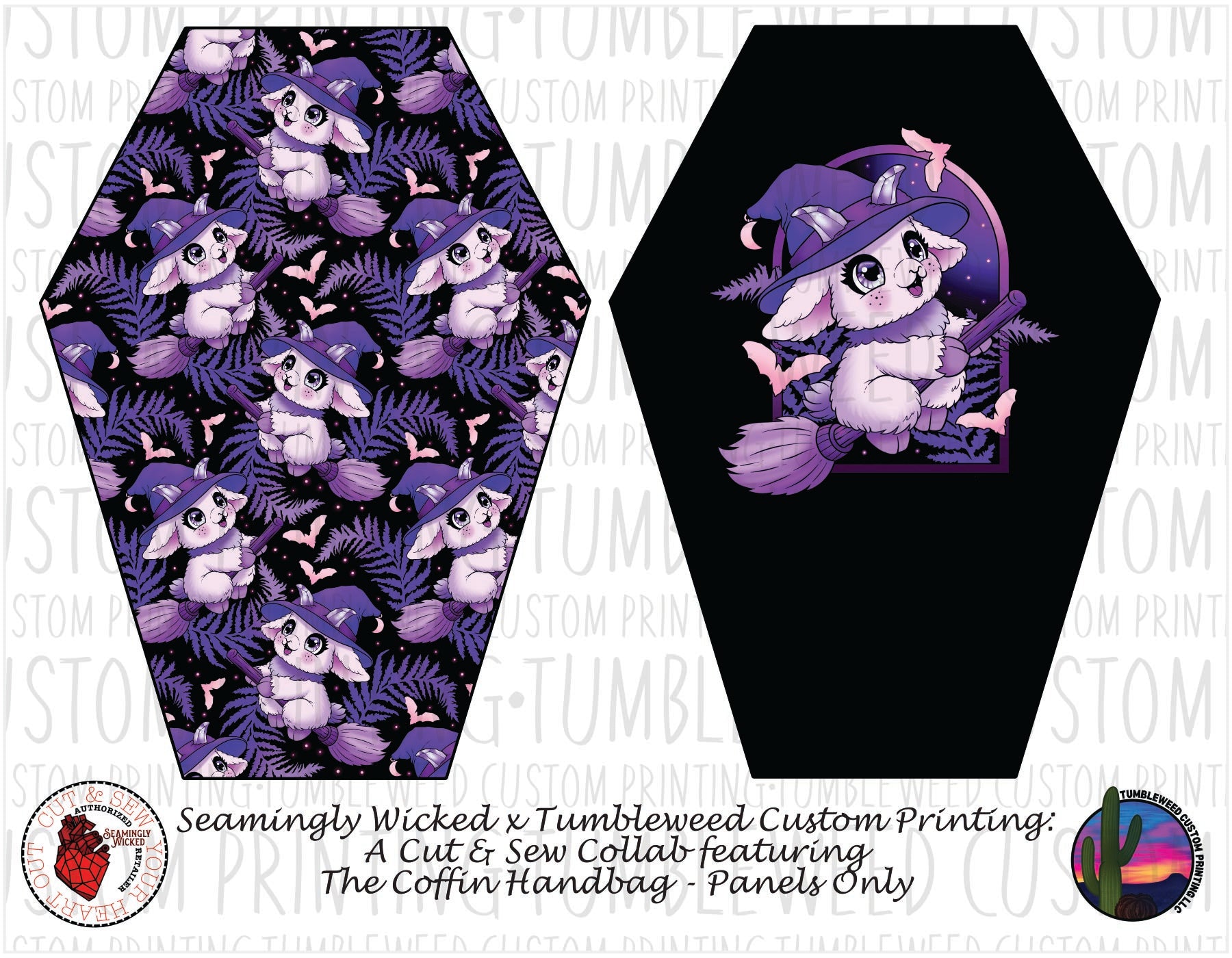 Seamingly Wicked - Coffin Handbag - Whimsy Grove Twilight 2