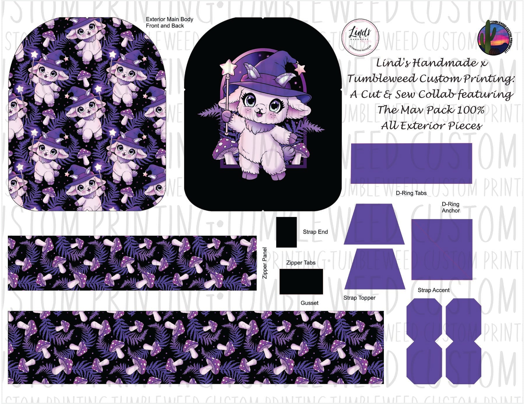 Lind's Handmade - Mav Pack 120% - Whimsy Grove Twilight 3