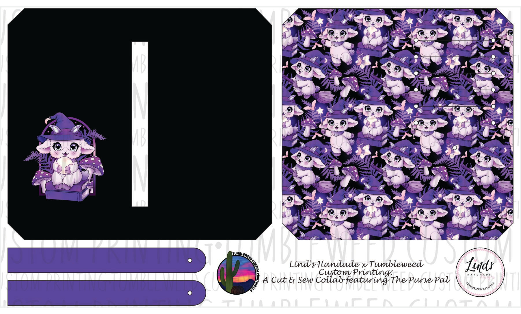 Lind's Handmade - Purse Pal - Whimsy Grove Twilight 3
