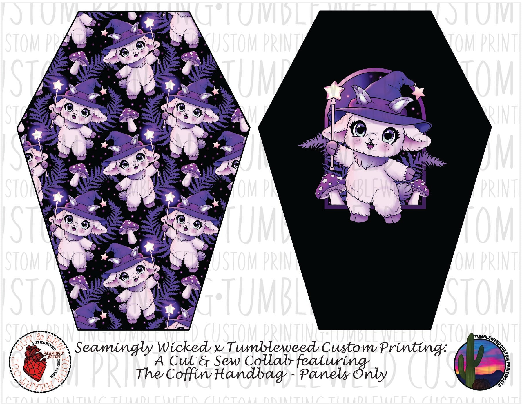 Seamingly Wicked - Coffin Handbag - Whimsy Grove Twilight 3