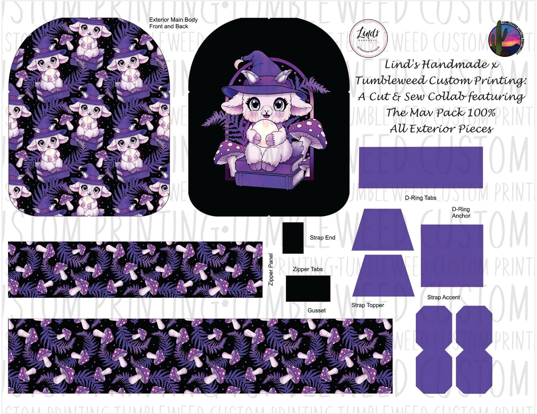 Lind's Handmade - Mav Pack 120% - Whimsy Grove Twilight 4