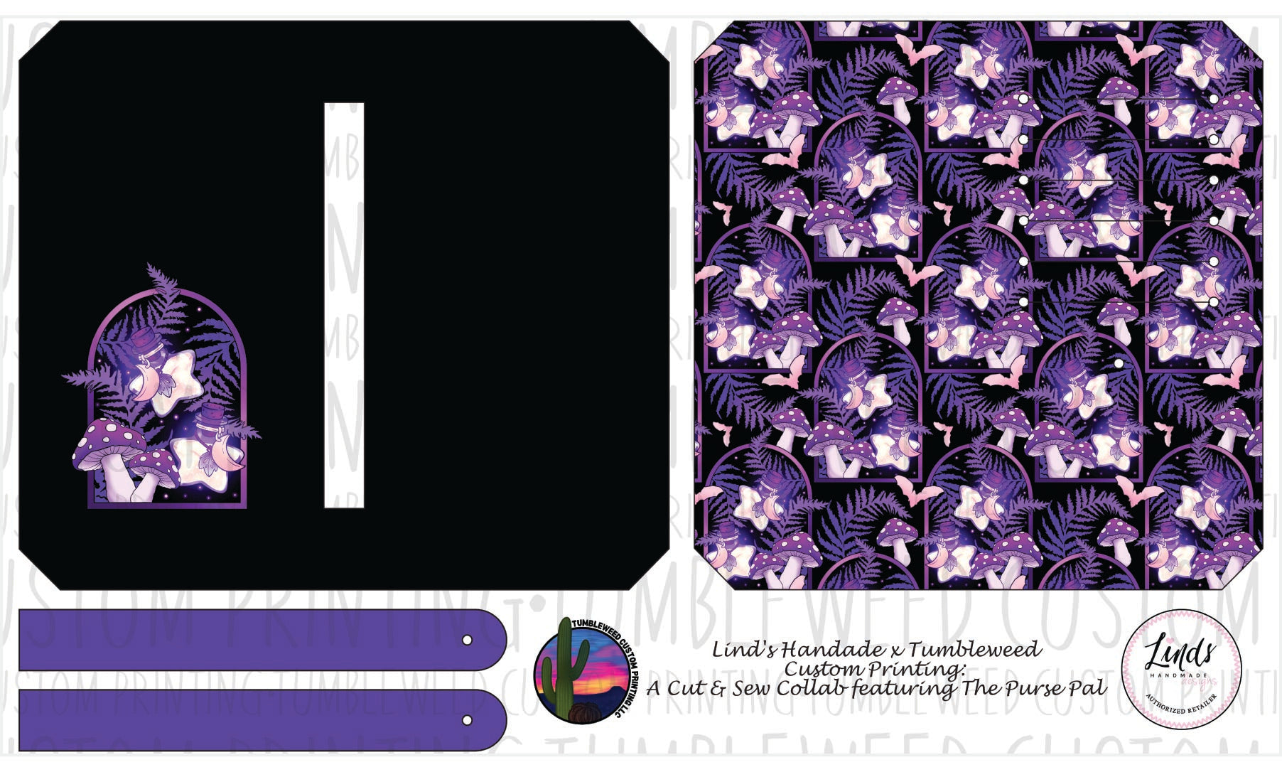 Lind's Handmade - Purse Pal - Whimsy Grove Twilight 4