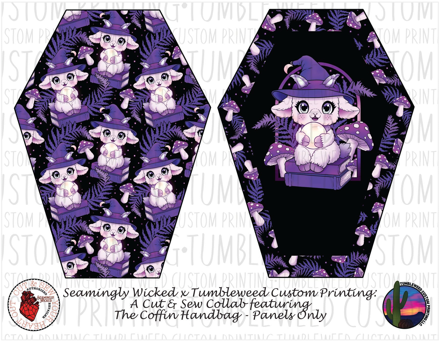 Seamingly Wicked - Coffin Handbag - Whimsy Grove Twilight 5