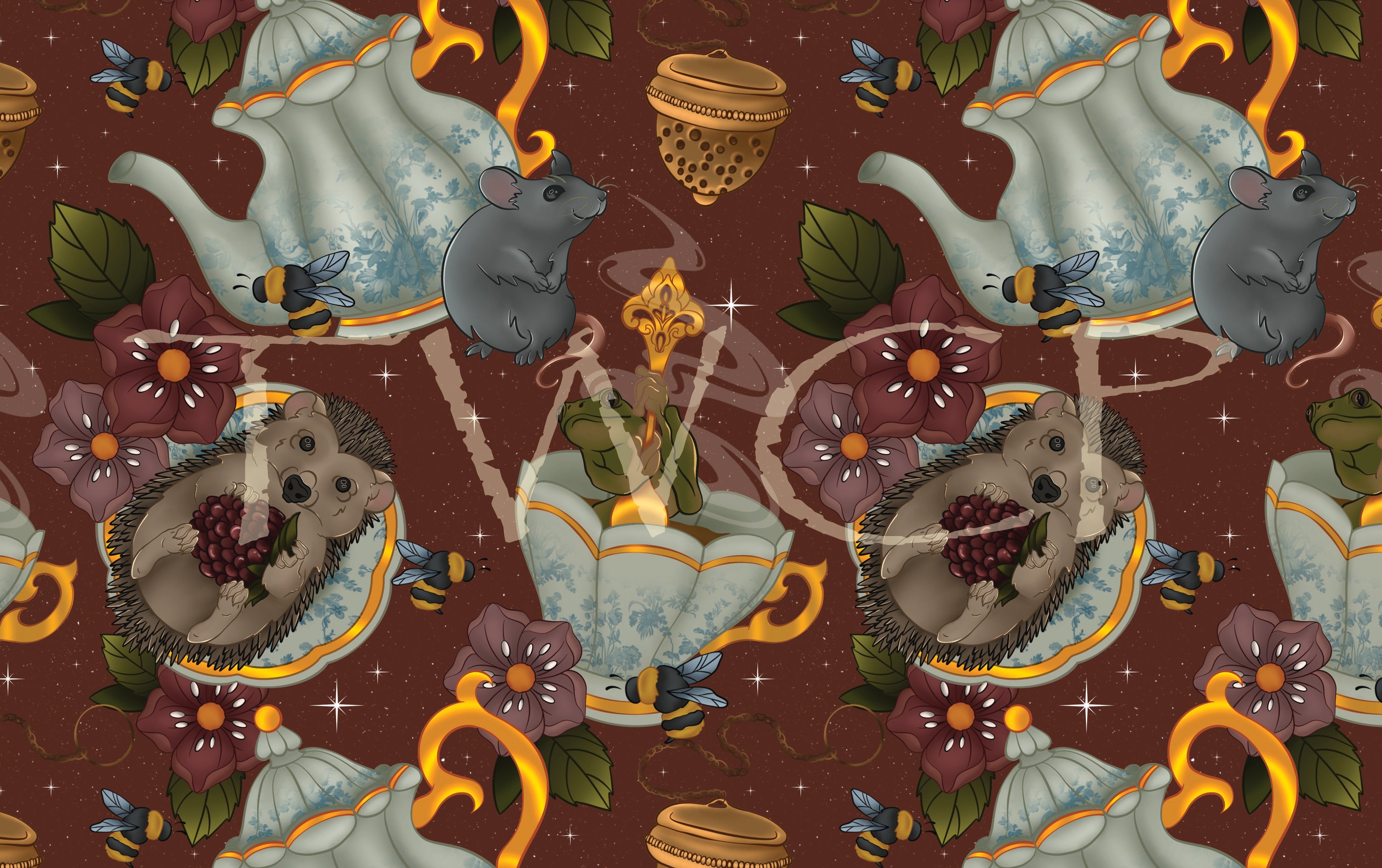 Whimsy Pixie Designs - Forest Friend Tea Time Brick