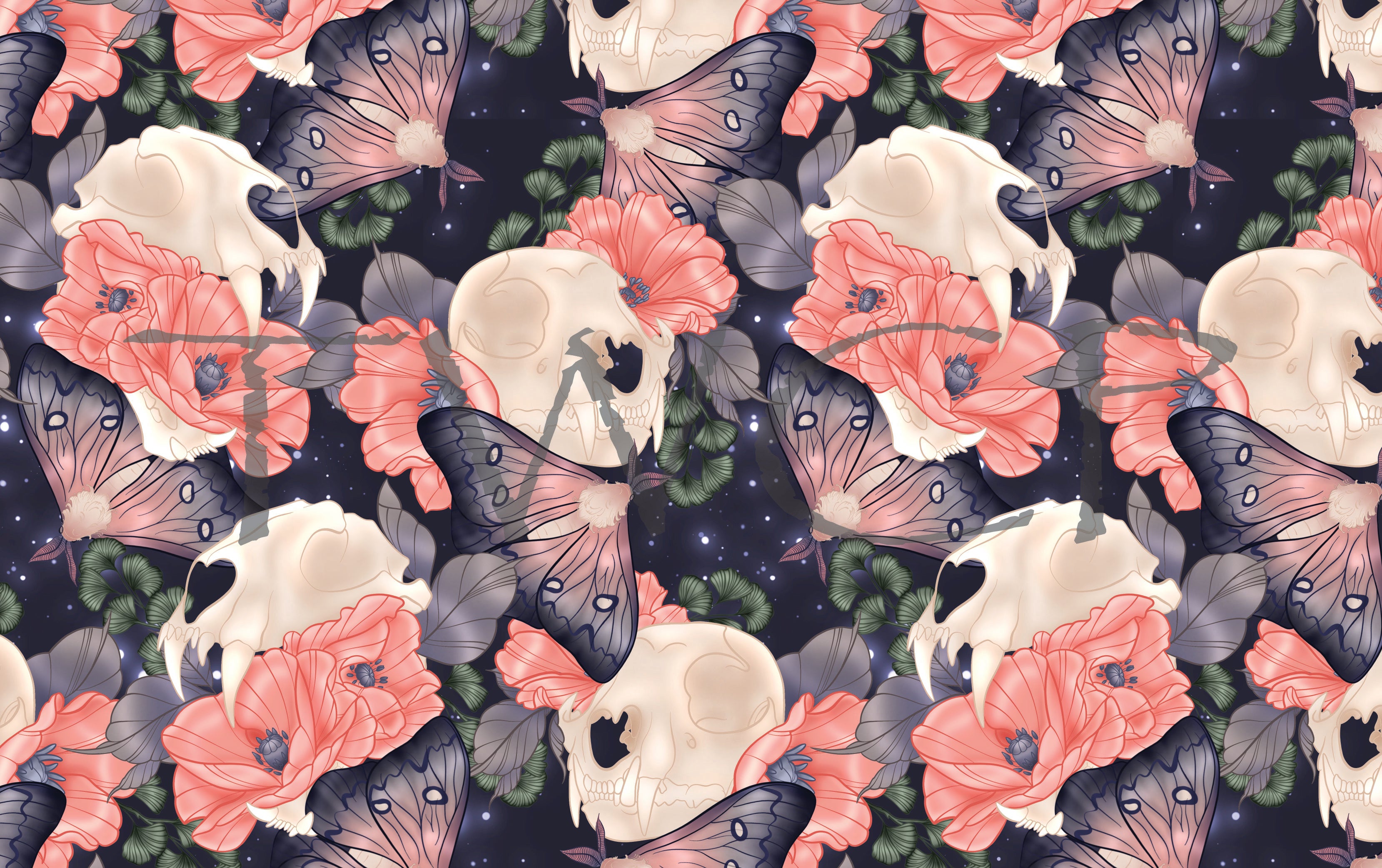 Whimsy Pixie Designs - Dreamy Death Blossoms Plum