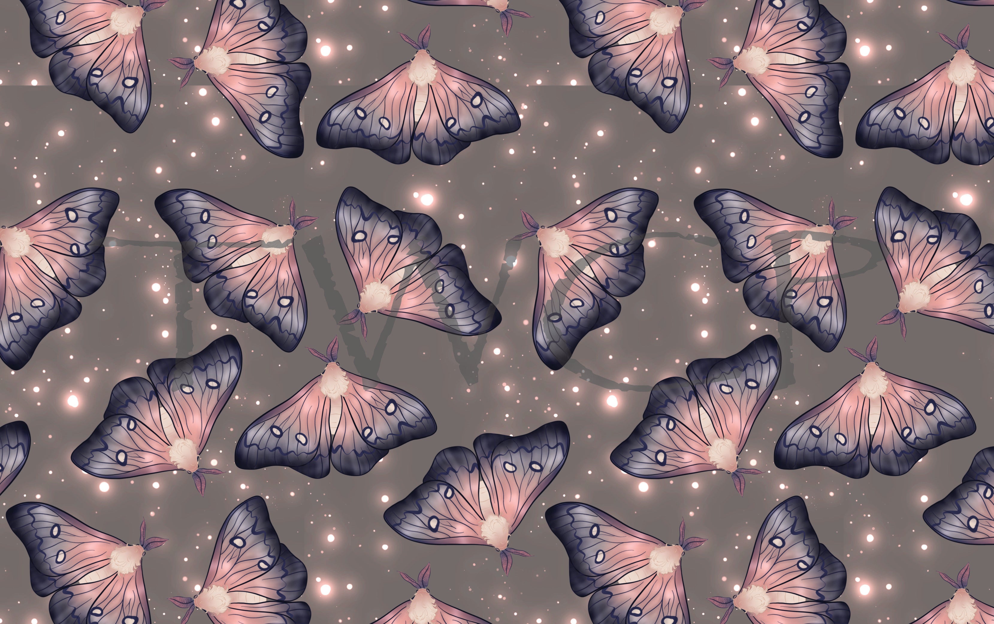 Whimsy Pixie Designs - Dreamy Death Blossoms Coordinate Grey