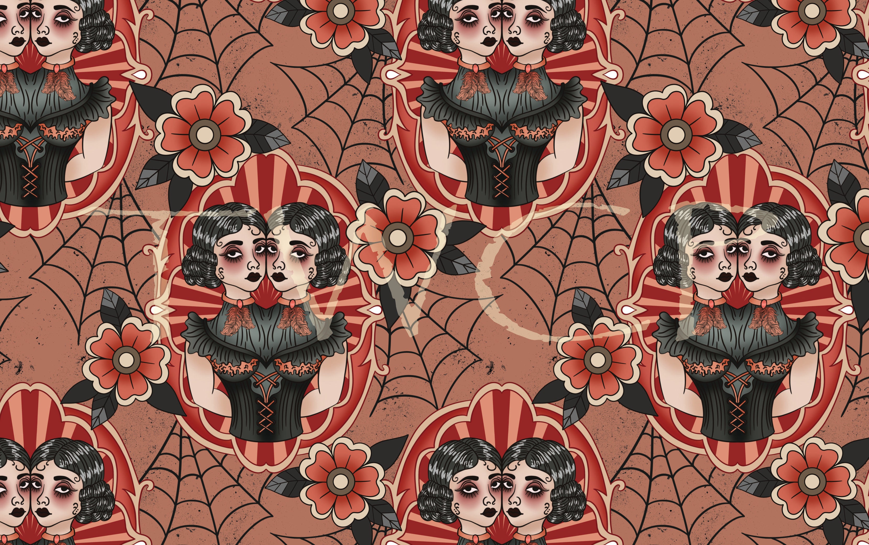 Whimsy Pixie Designs - Freak Show Twins Peach