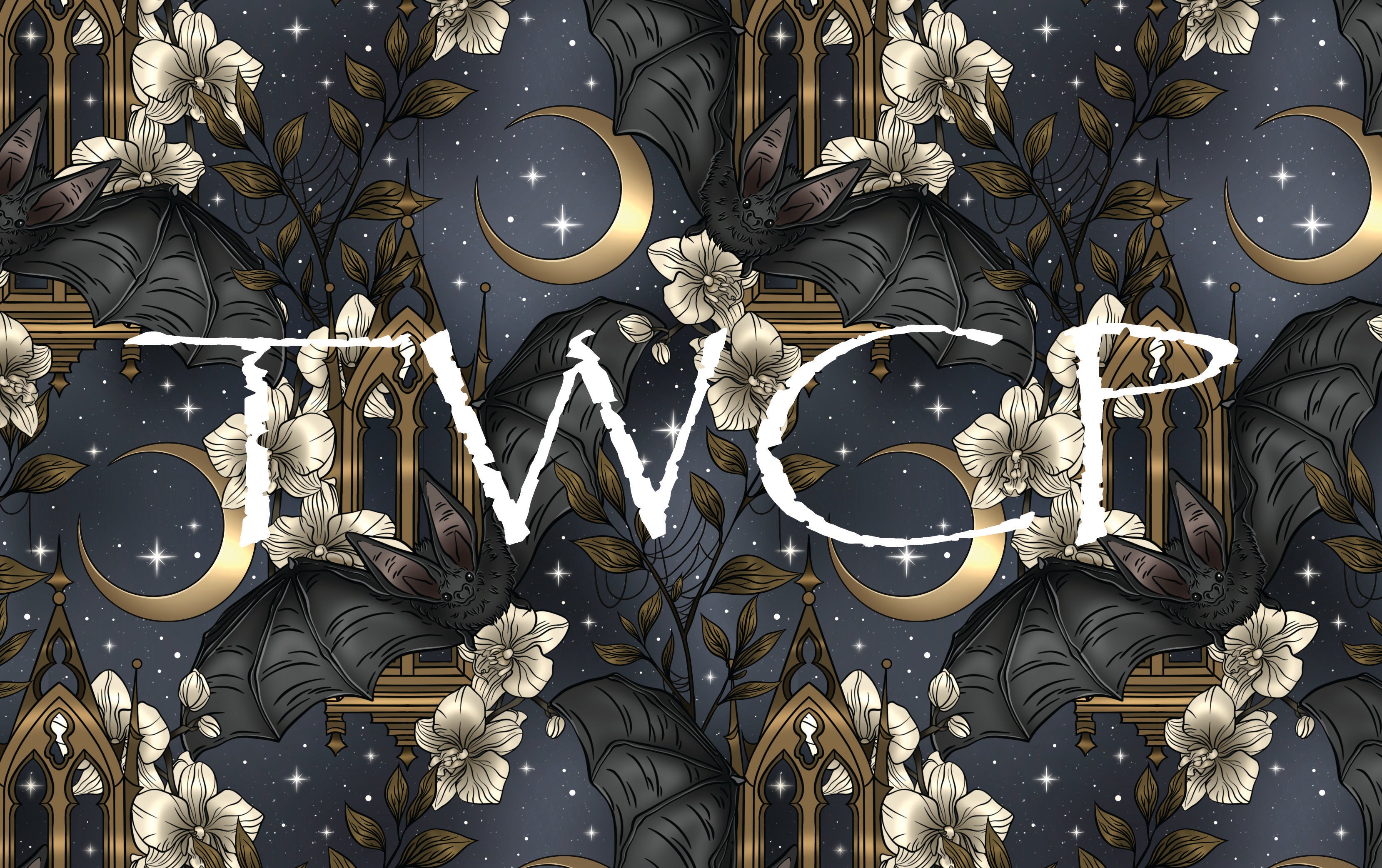 Whimsy Pixie Designs - Midnight Bats Blue