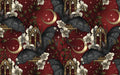 Whimsy Pixie Designs - Midnight Bats Red