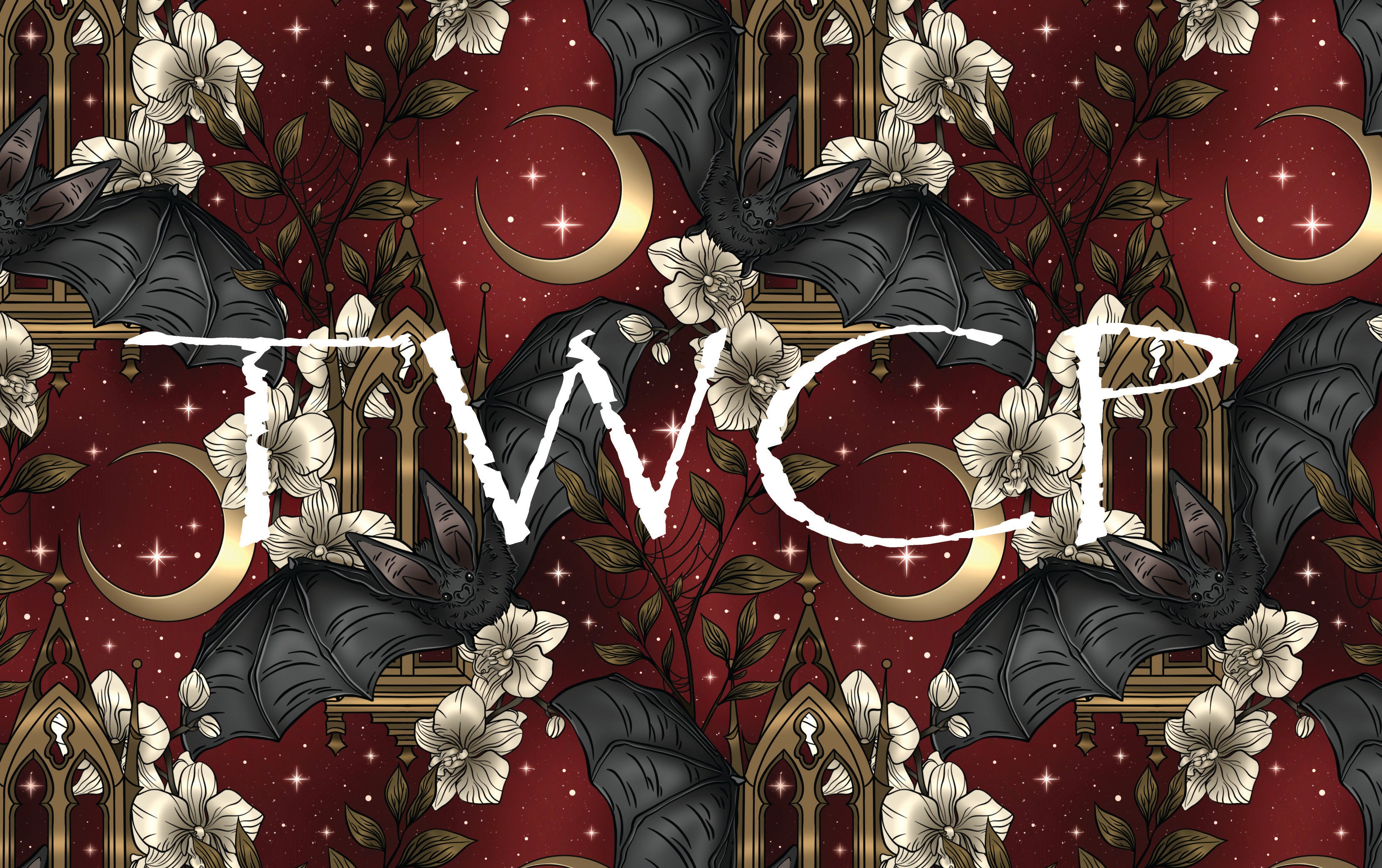 Whimsy Pixie Designs - Midnight Bats Red