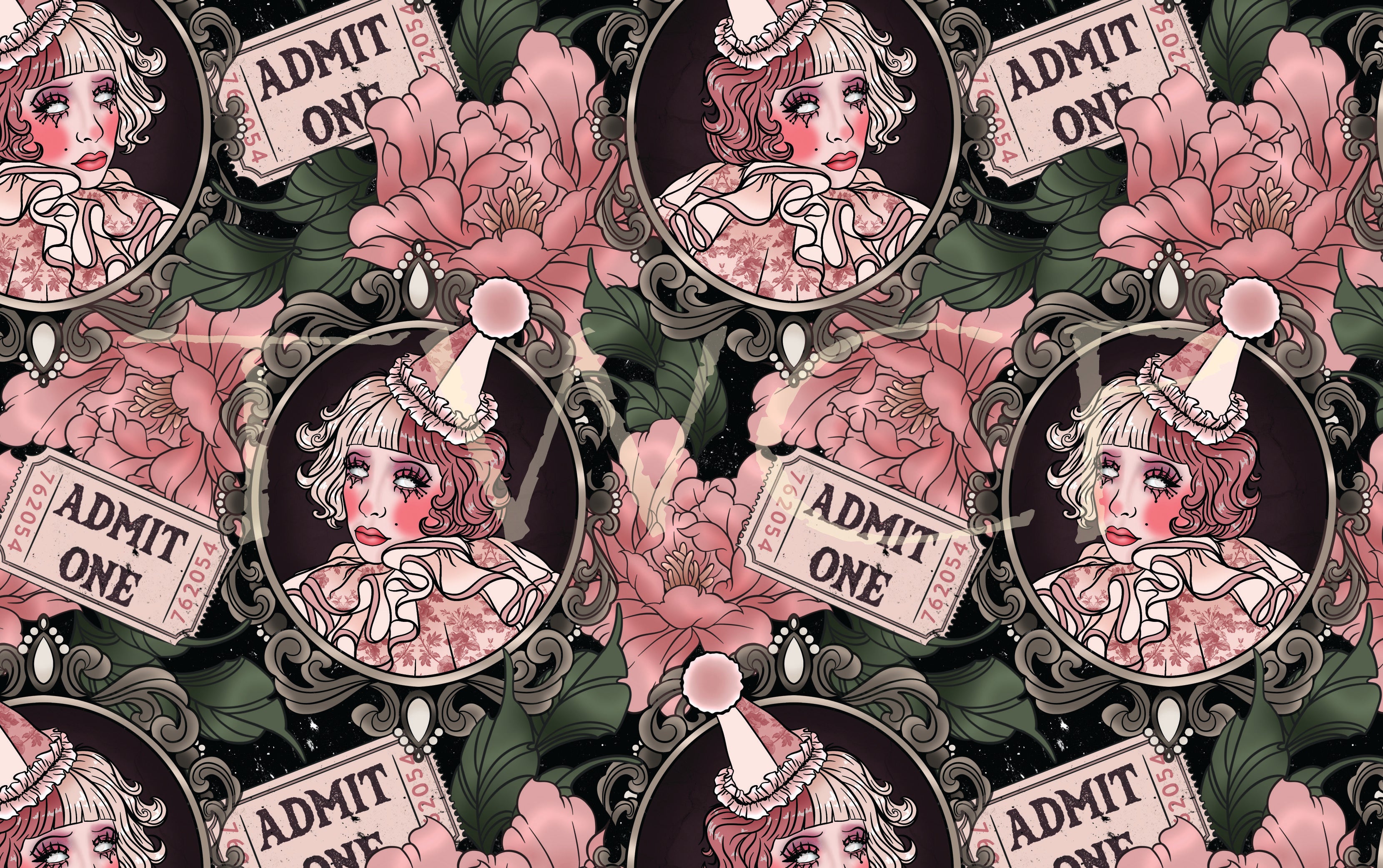 Whimsy Pixie Designs - Whimsy Clown Black