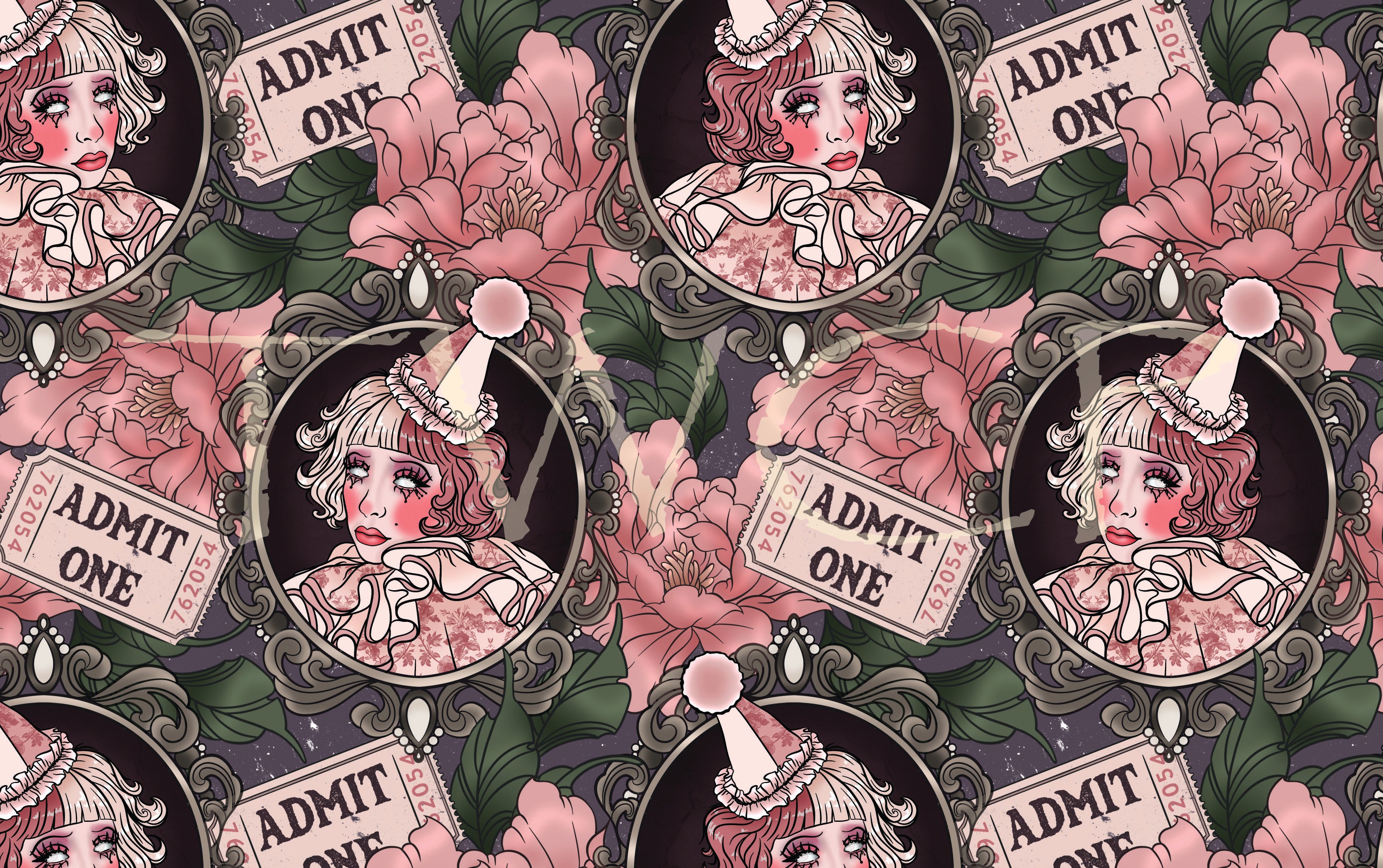 Whimsy Pixie Designs - Whimsy Clown Purple