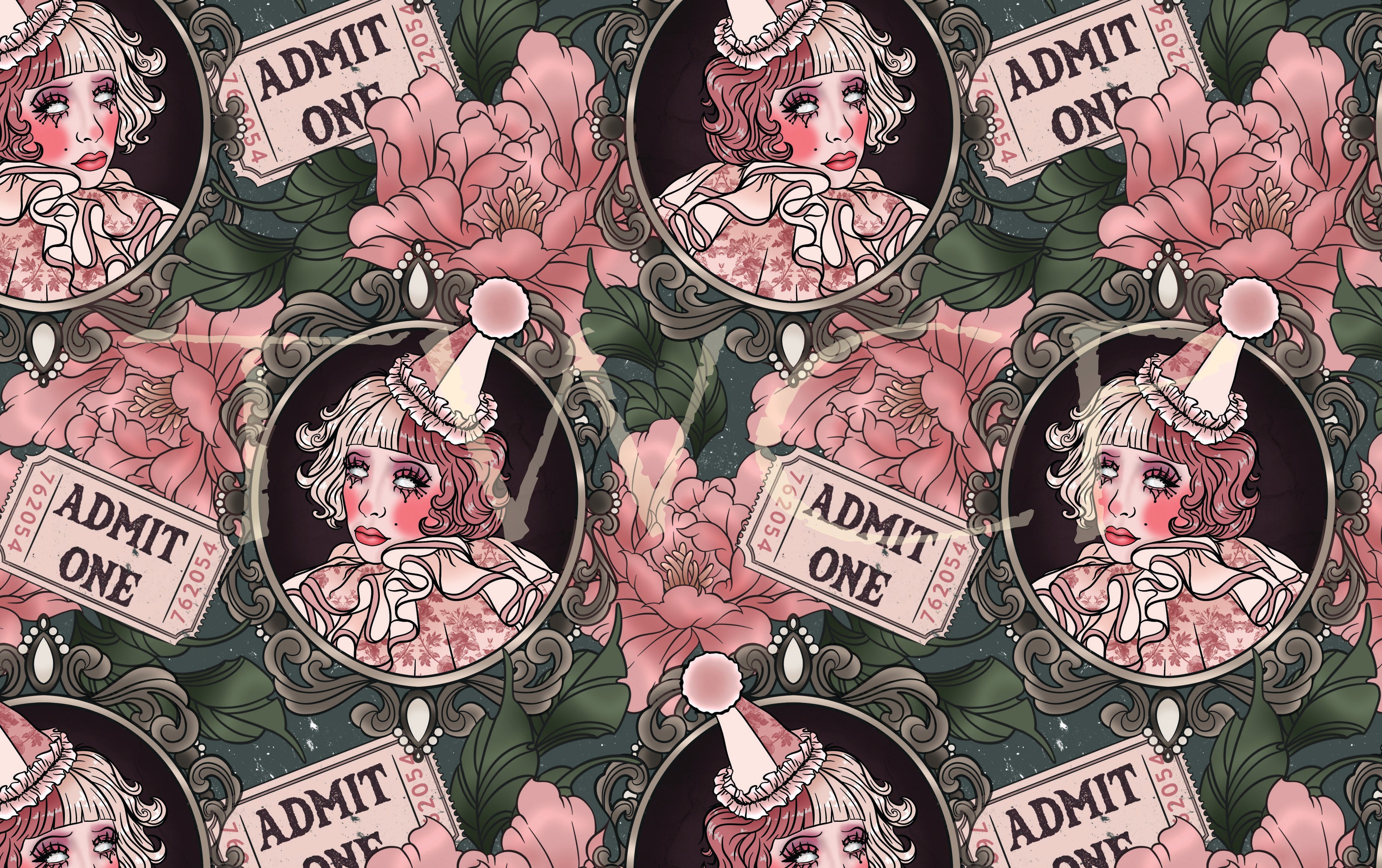 Whimsy Pixie Designs - Whimsy Clown Teal