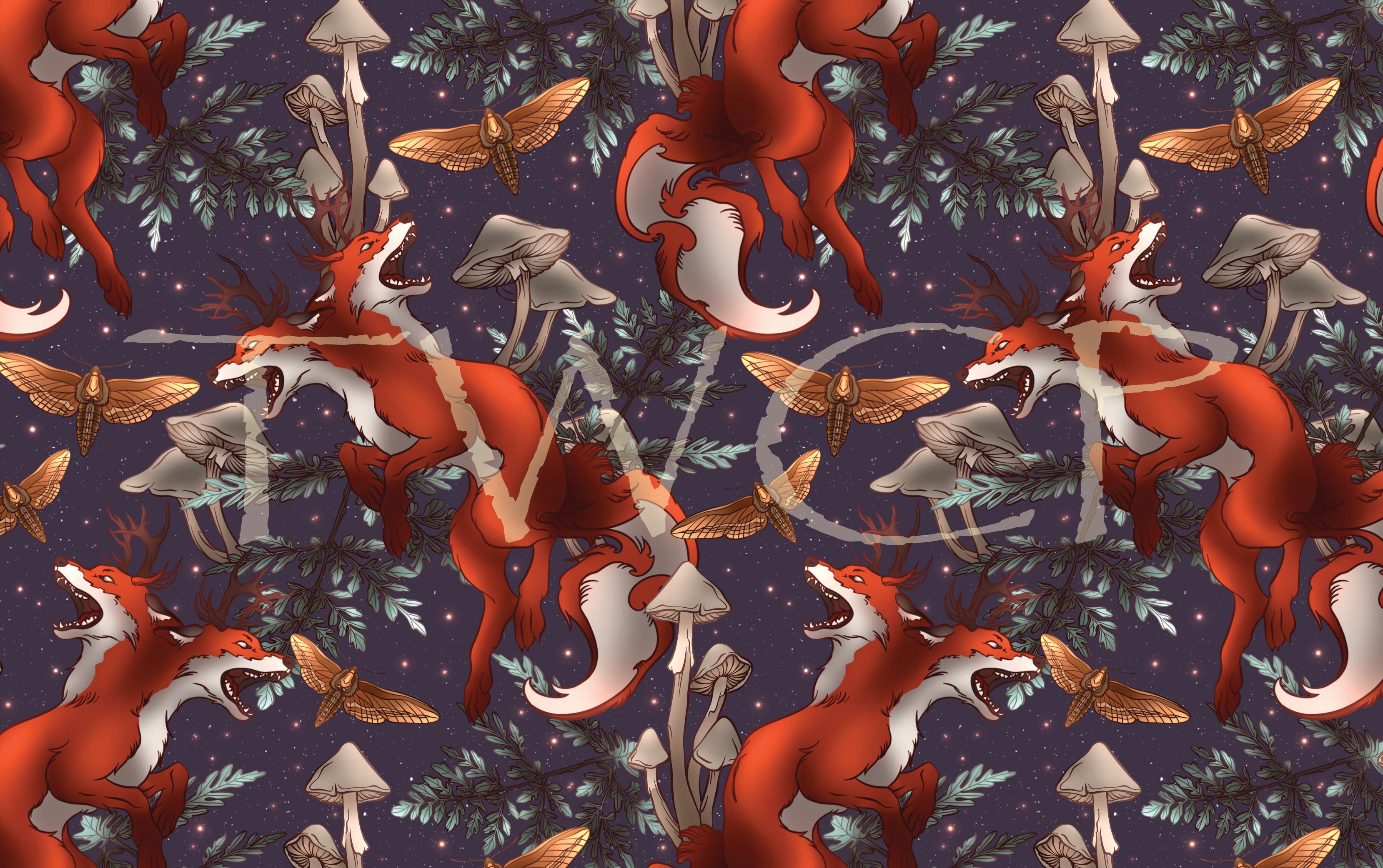 Whimsy Pixie Designs - Woodsy Fox Blue