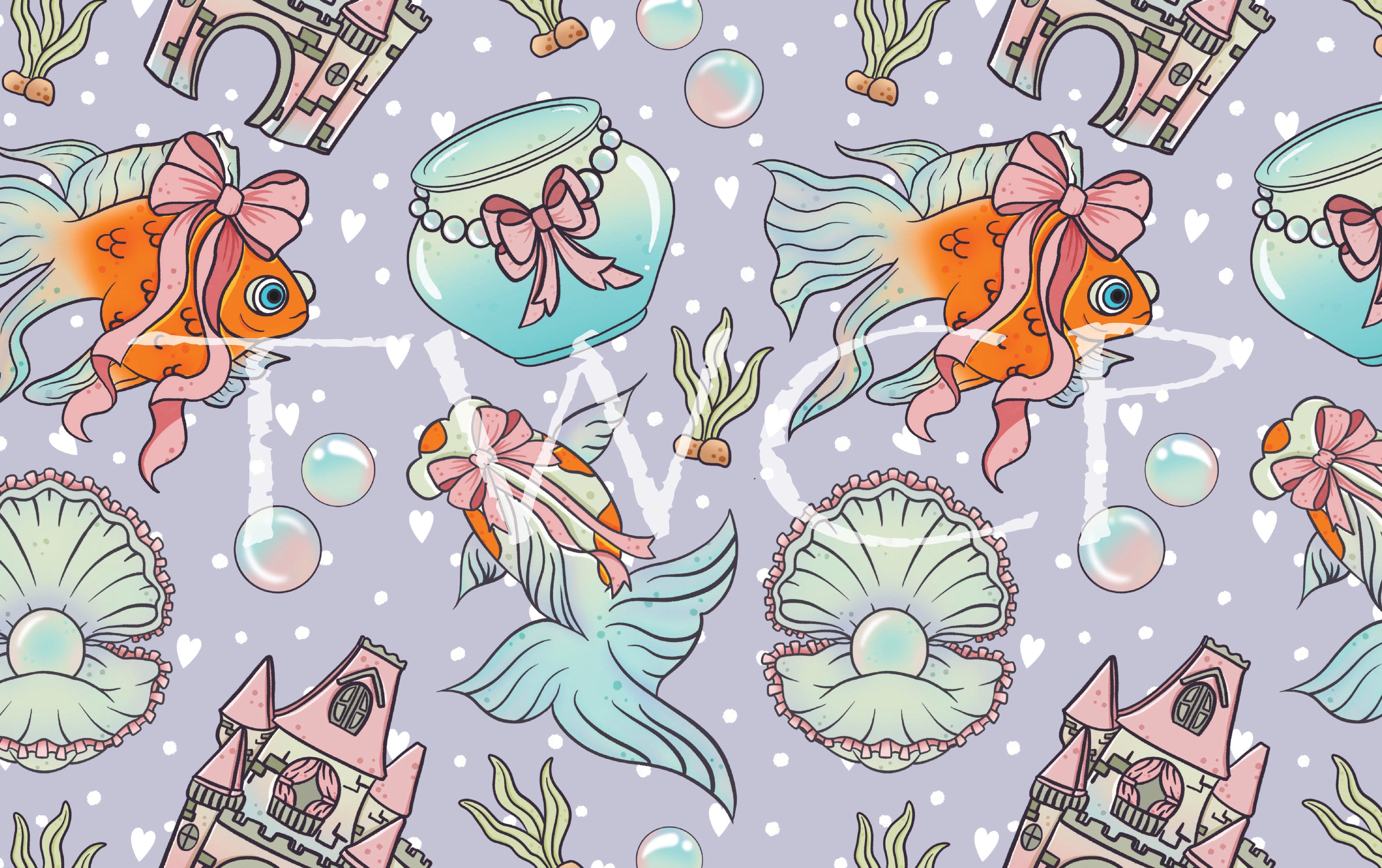 Whimsy Pixie Designs - Coquette Fishy Purple
