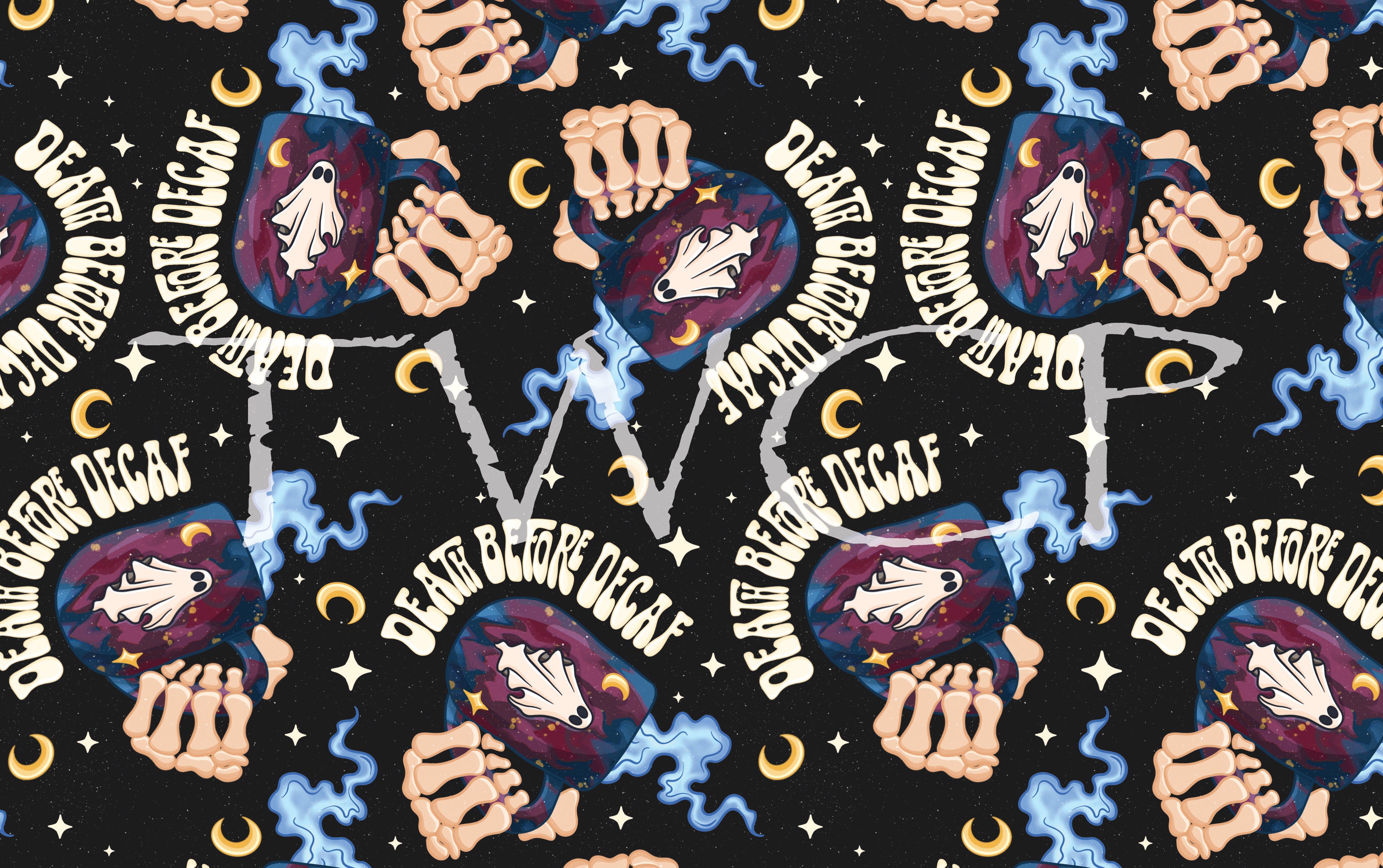 Whimsy Pixie Designs - Death Before Decaf Charcoal