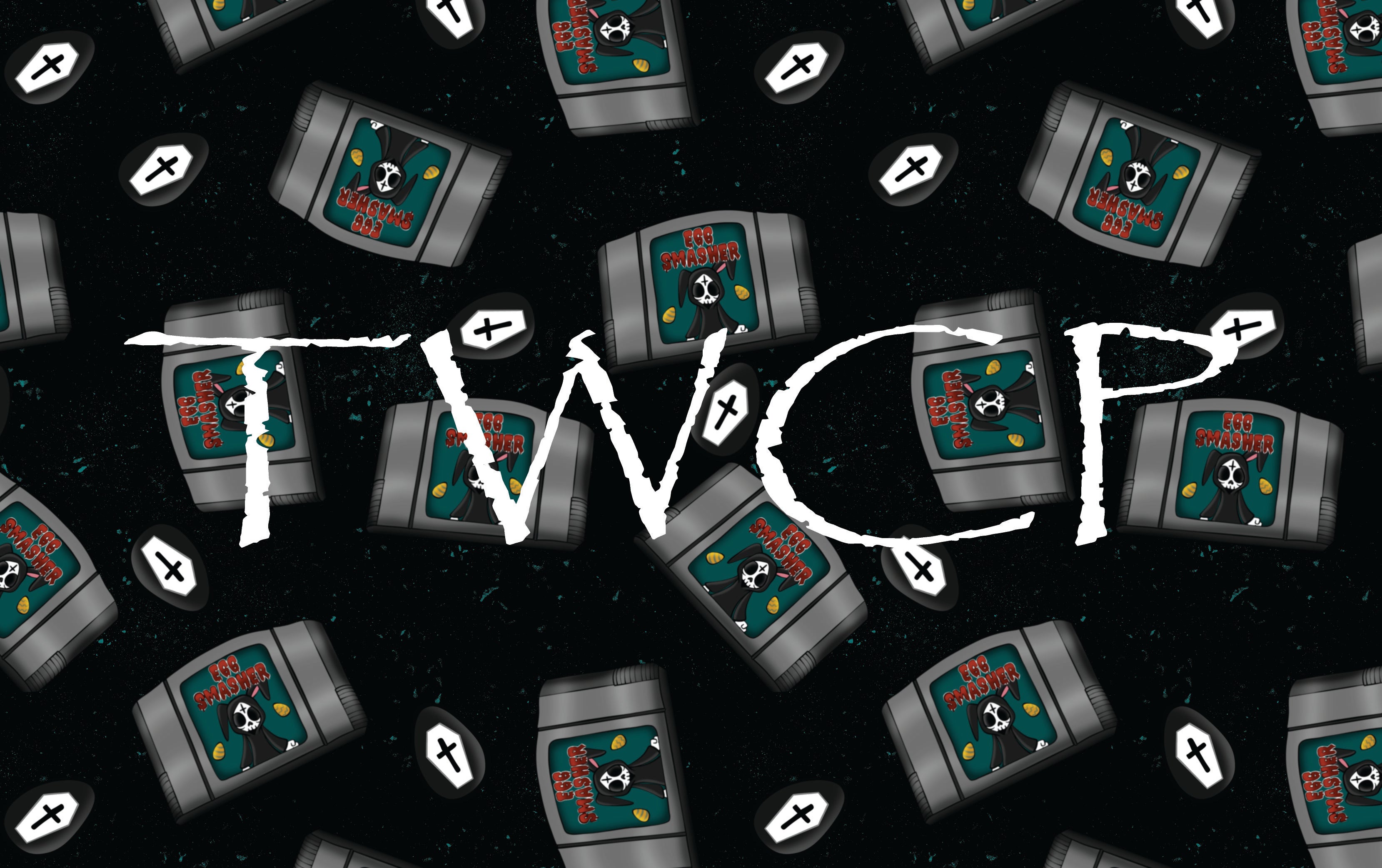 Whimsy Pixie Designs - Gamer Egg Smasher Game Coordinate Black