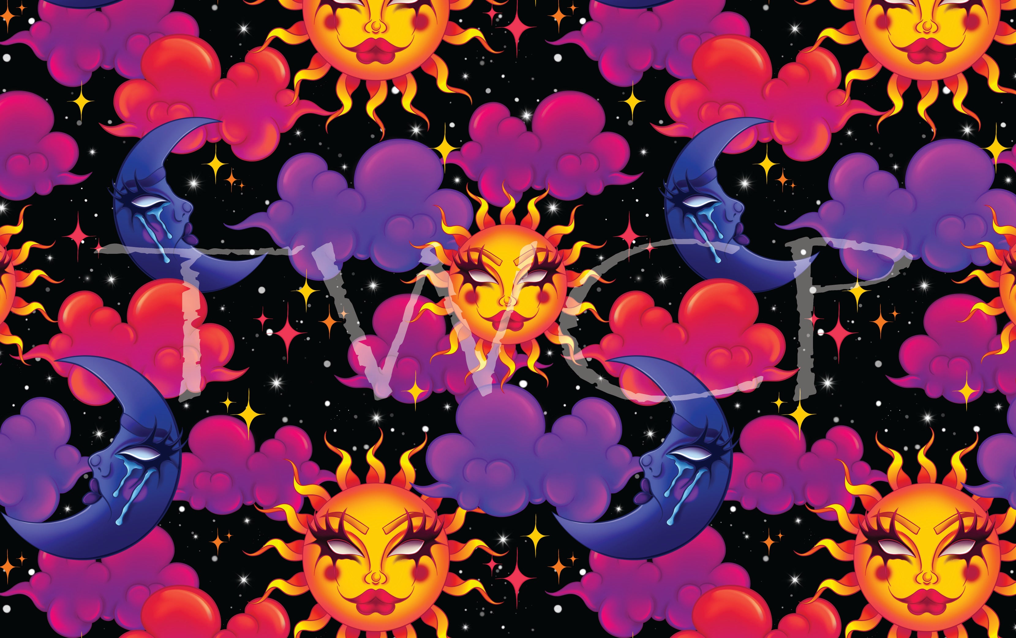 Whimsy Pixie Designs - Happy Sad Skies Black