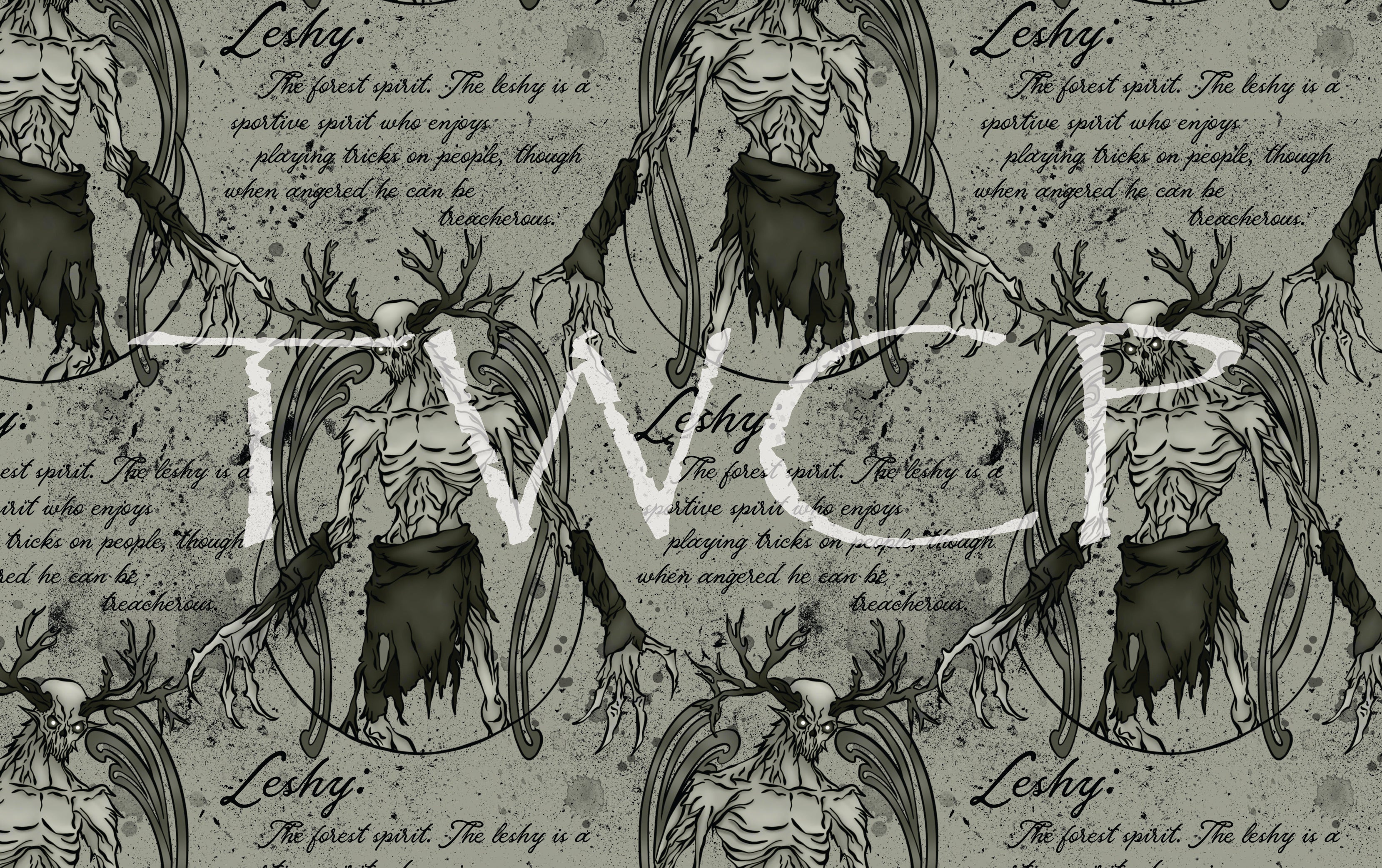 Whimsy Pixie Designs - Leshy Black and White