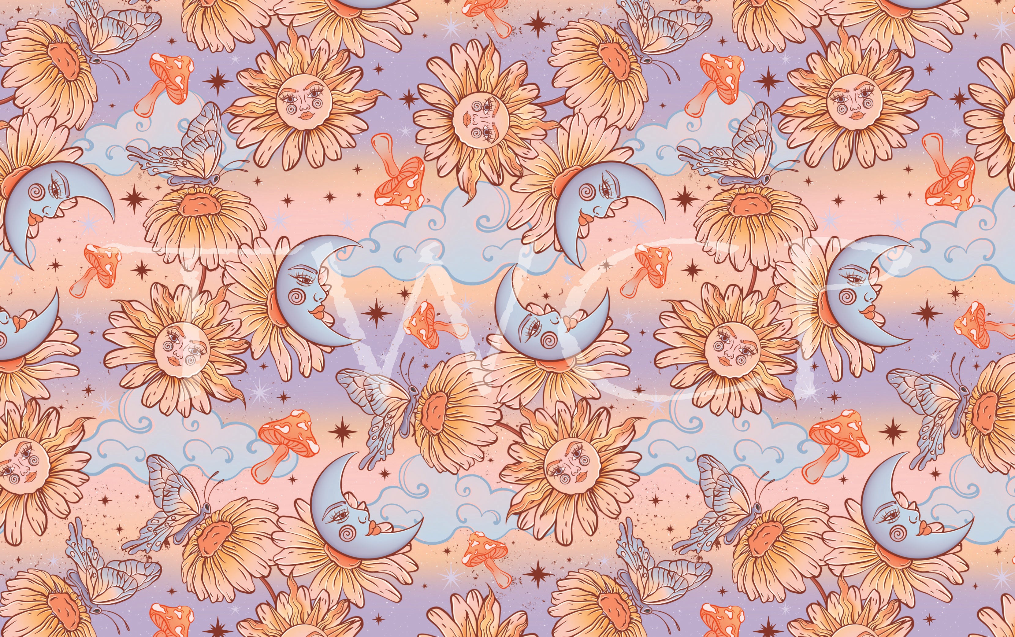 Whimsy Pixie Designs - Moon Flower Dreams Ombre