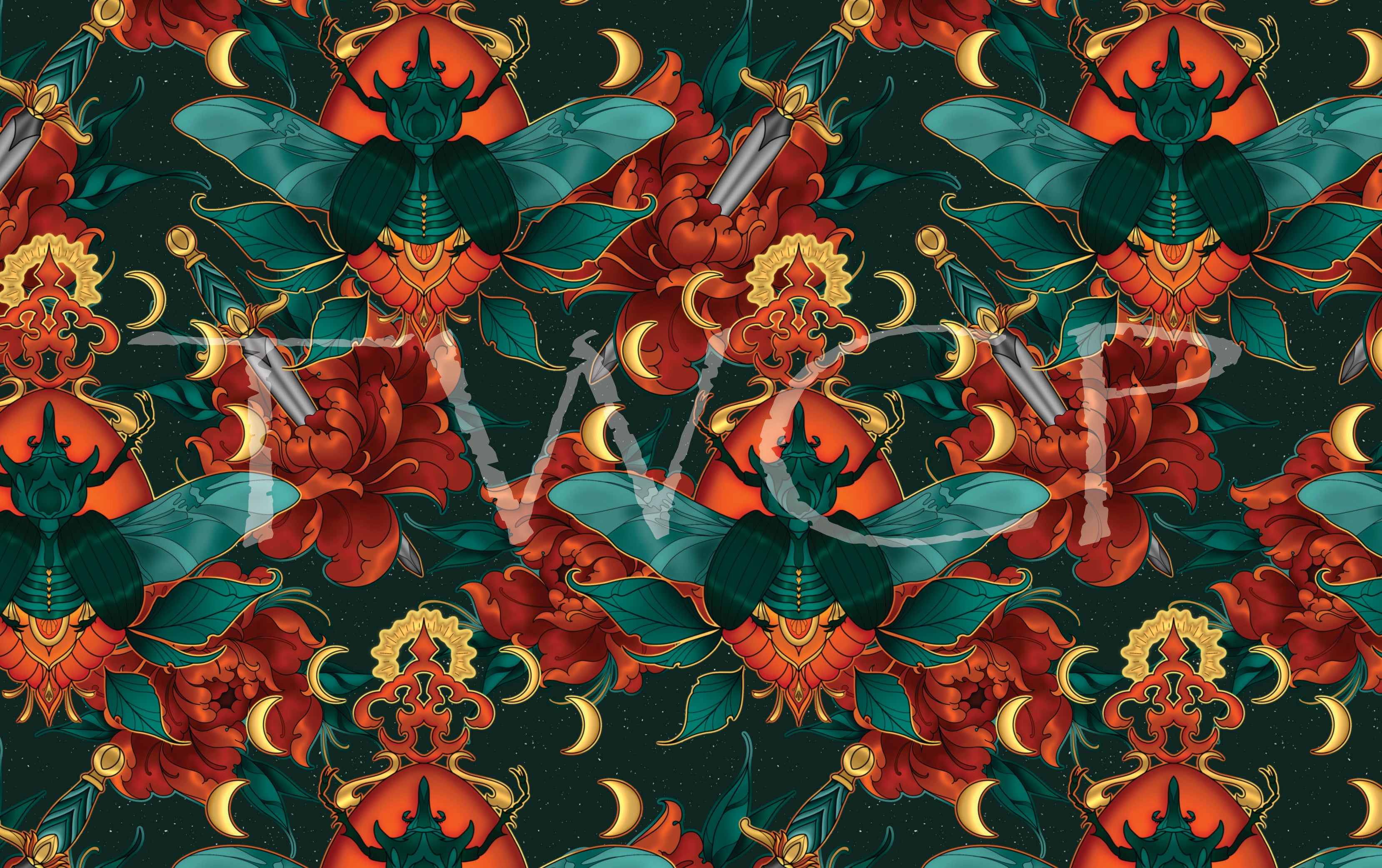 Whimsy Pixie Designs - Neo Beetle Teal