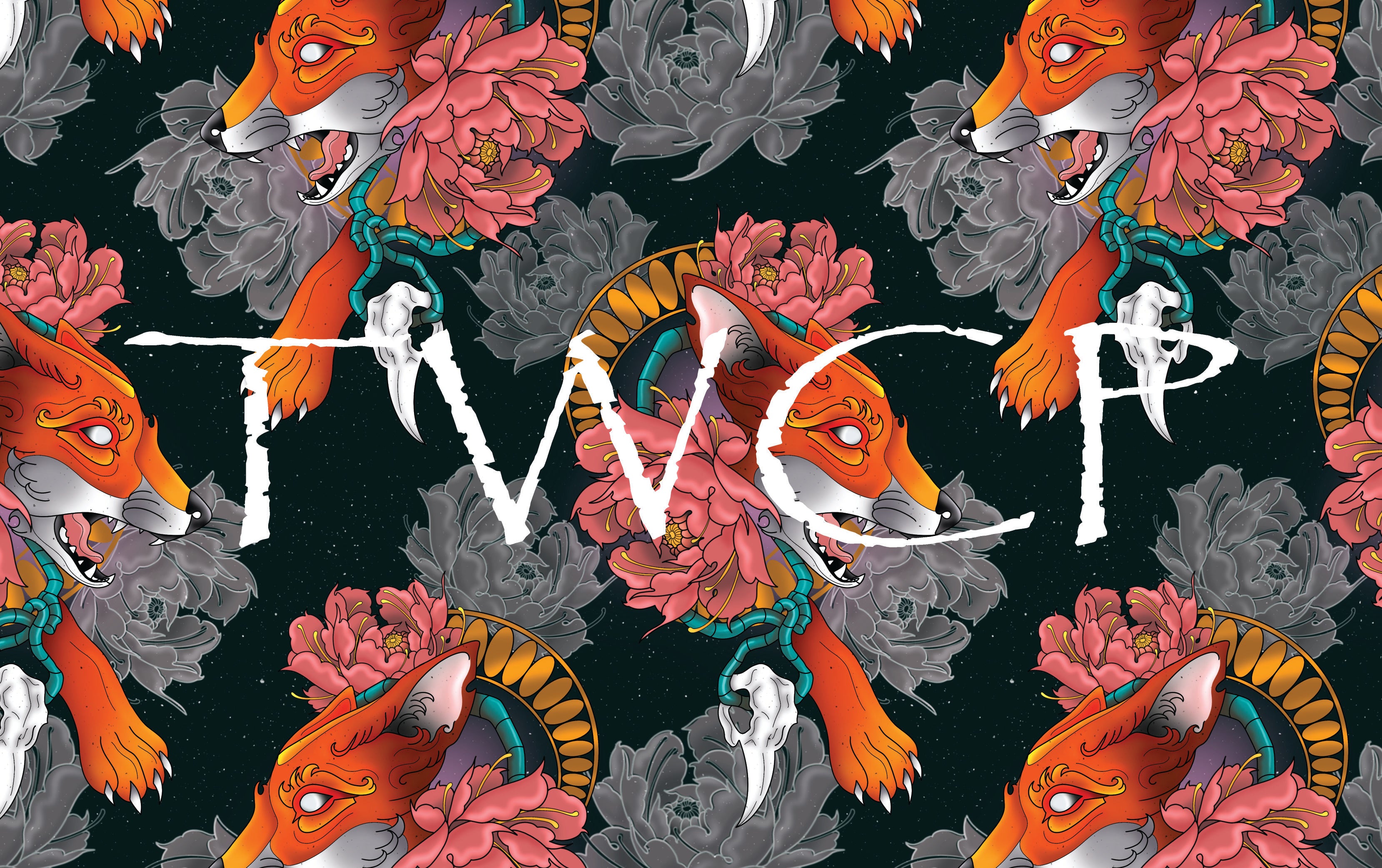 Whimsy Pixie Designs - Neo Traditional Fox Teal