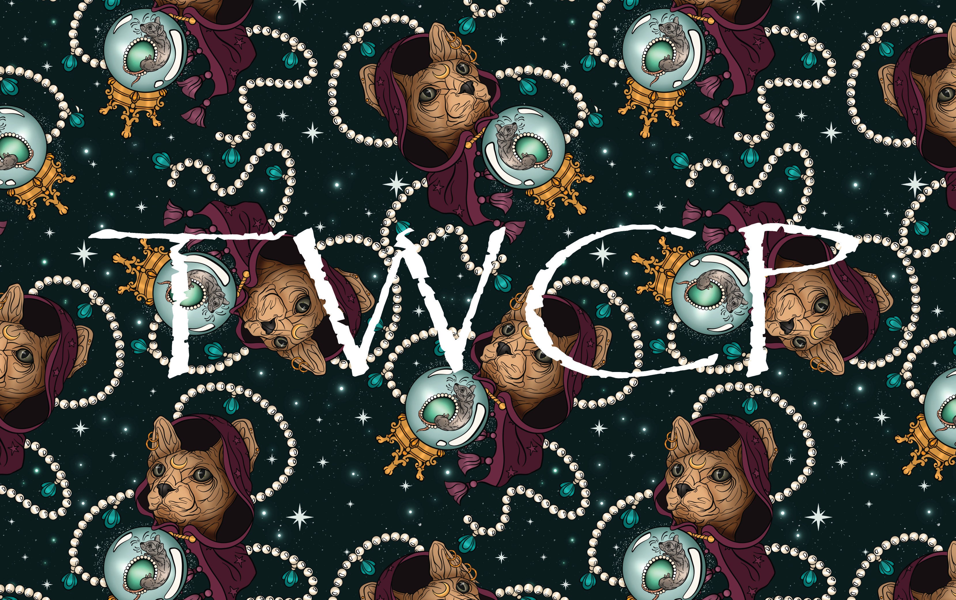 Whimsy Pixie Designs - Witchy Kitty Teal