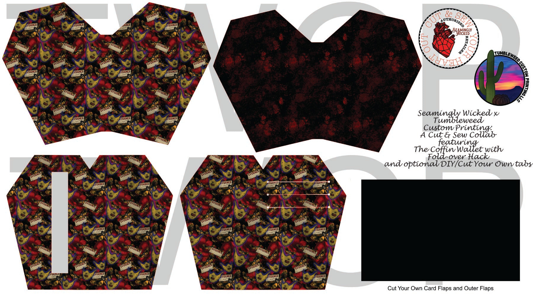 Seamingly Wicked - Claudia Bifold Wallet - Cannibal