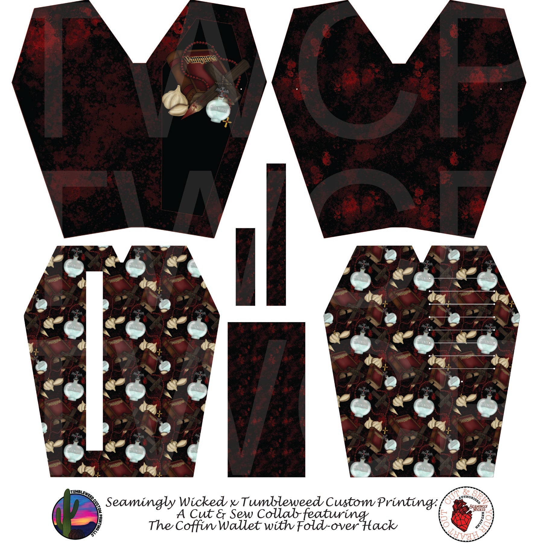 Seamingly Wicked - Coffin Wallet - Vampire