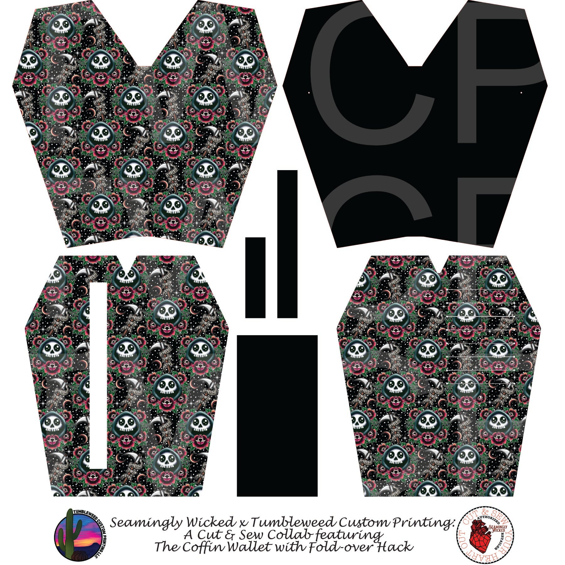 Seamingly Wicked - Coffin Wallet - Tattoo Grim Dark