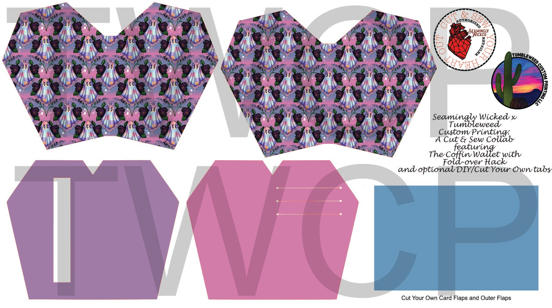 Seamingly Wicked - Claudia Bifold Wallet - Spooky Cute